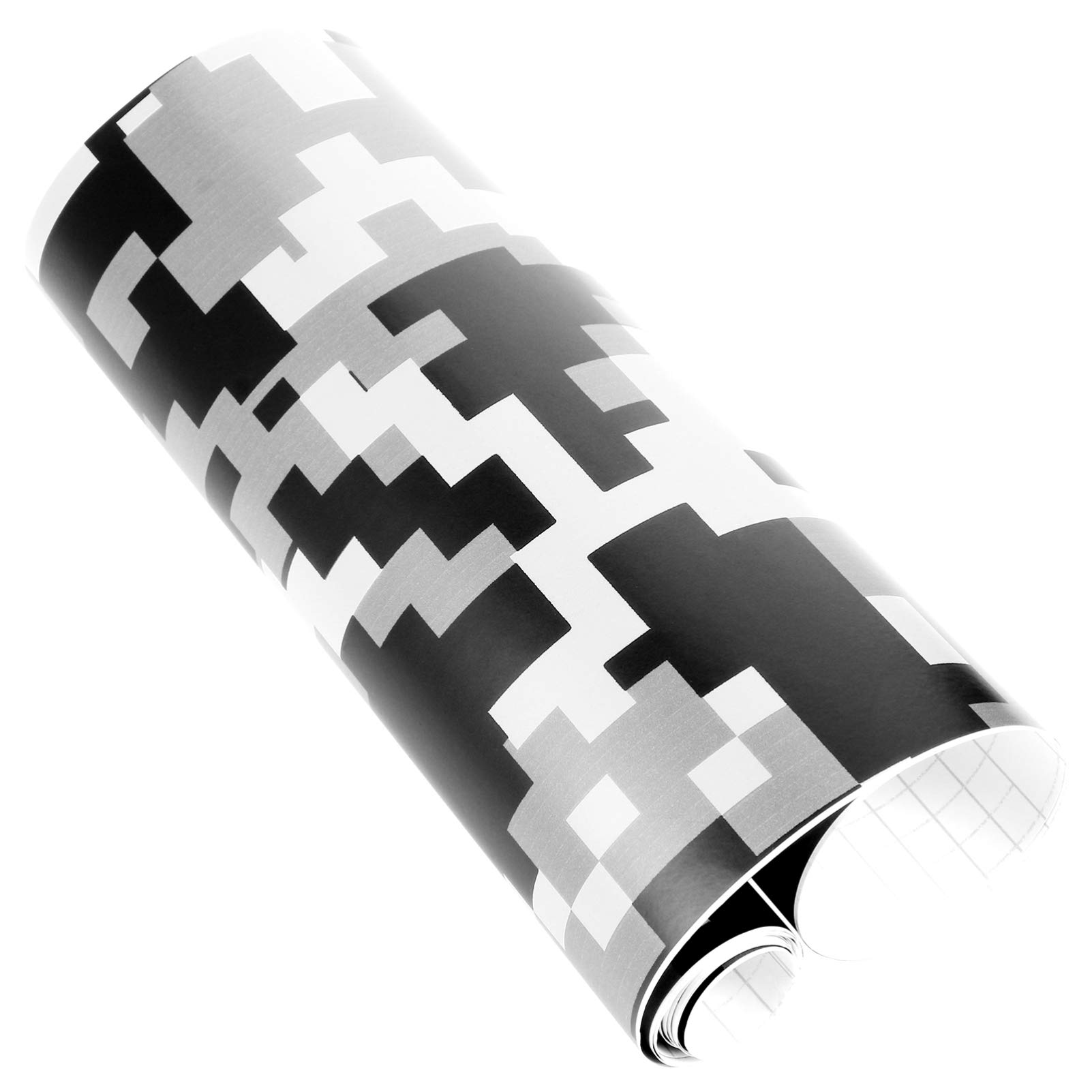 Premium SEWACC Black & White PVC Vinyl Car Wrap Film - Self-Adhesive Automotive Exterior Stickers for Cars, Trucks, SUVs - DIY Vehicle Customization & Protection