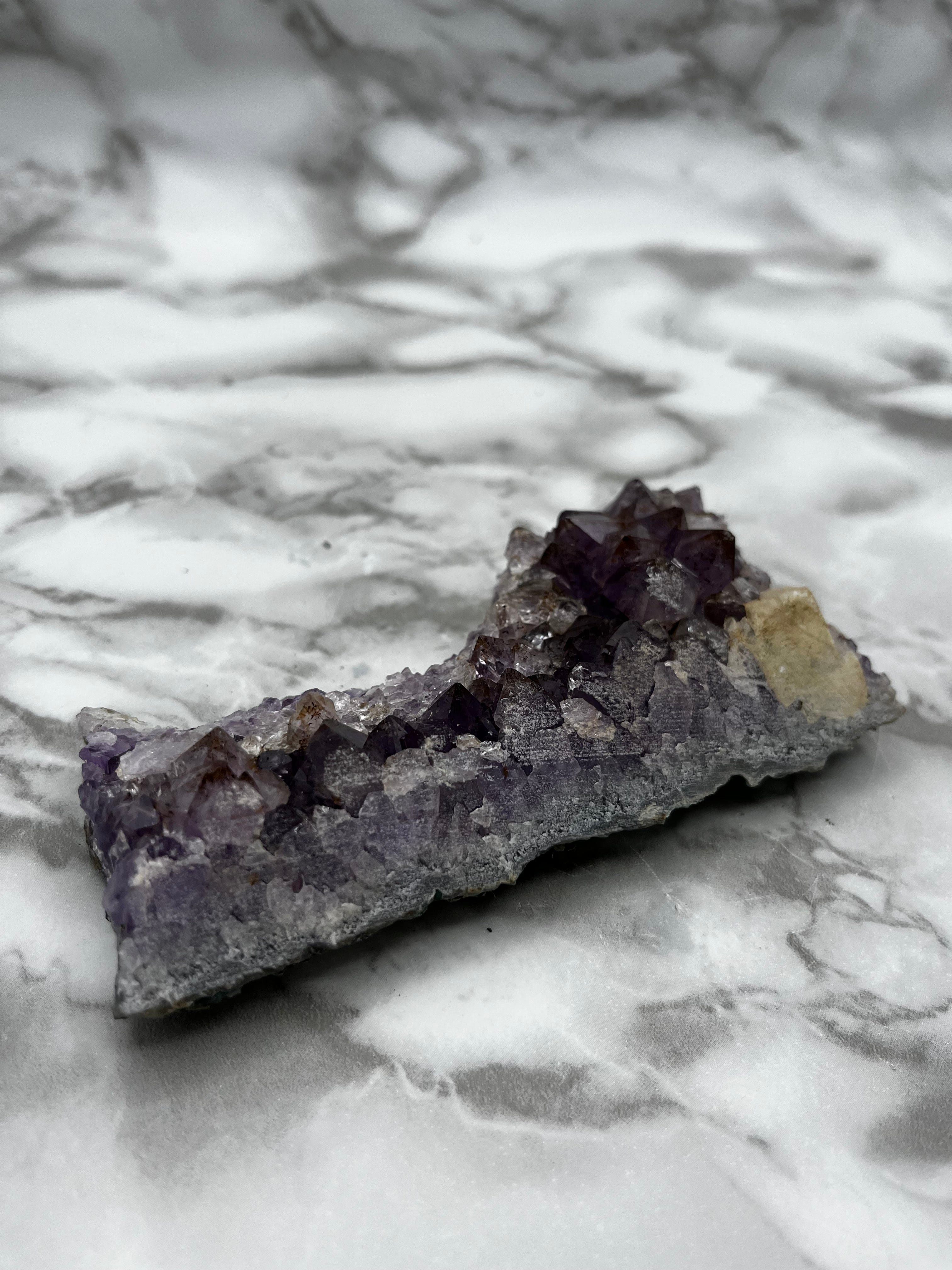 Natural Amethyst Cluster Specimen - Healing Crystal for Meditation, Home Decor & Spiritual Gifts | Perfect for Yoga, Feng Shui & Energy Cleansing