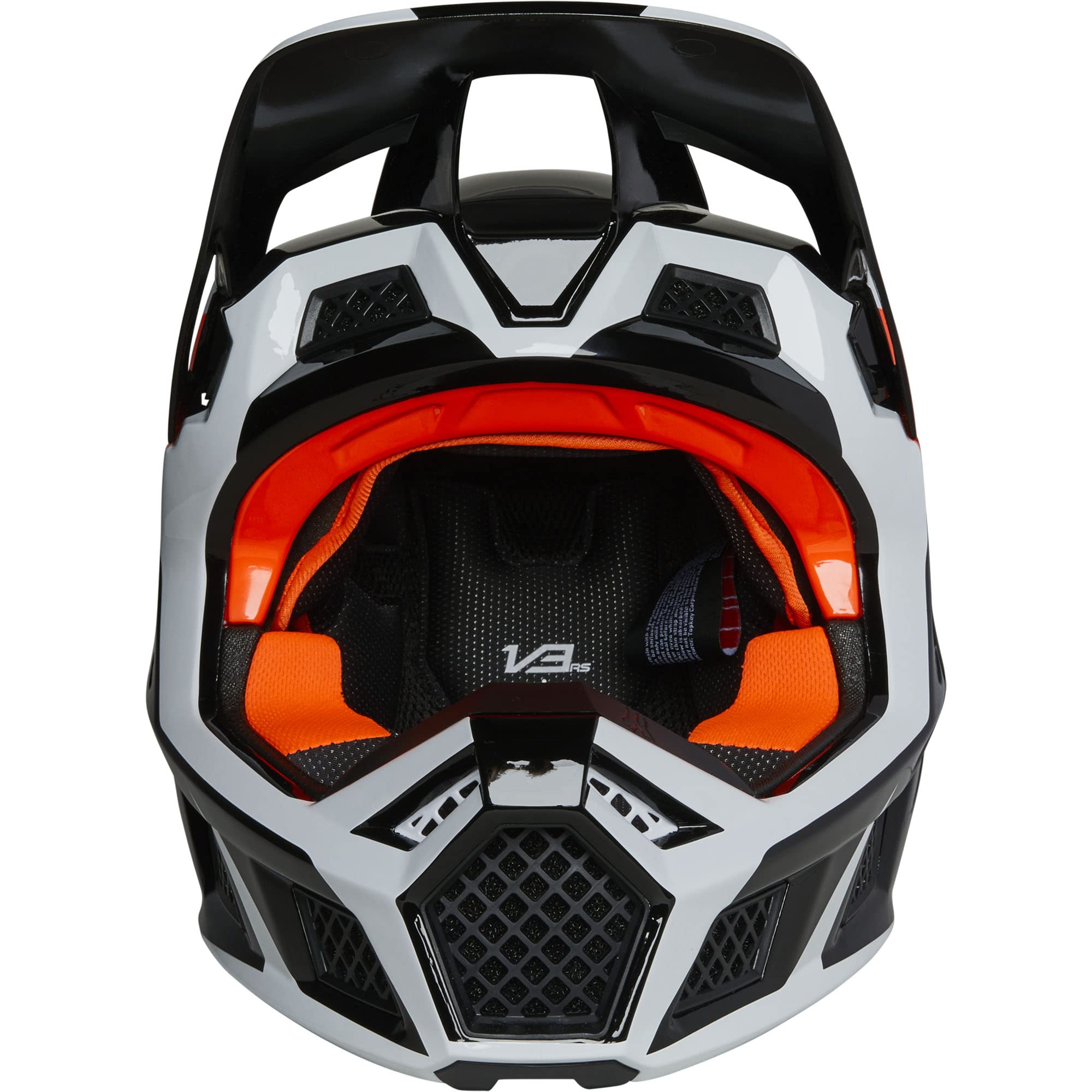 Fox Racing V3 RS Motocross Helmet - DVIDE Black - X-Large - Premium MX Racing & Off-Road Motorcycle Helmet for Extreme Sports & Trail Riding