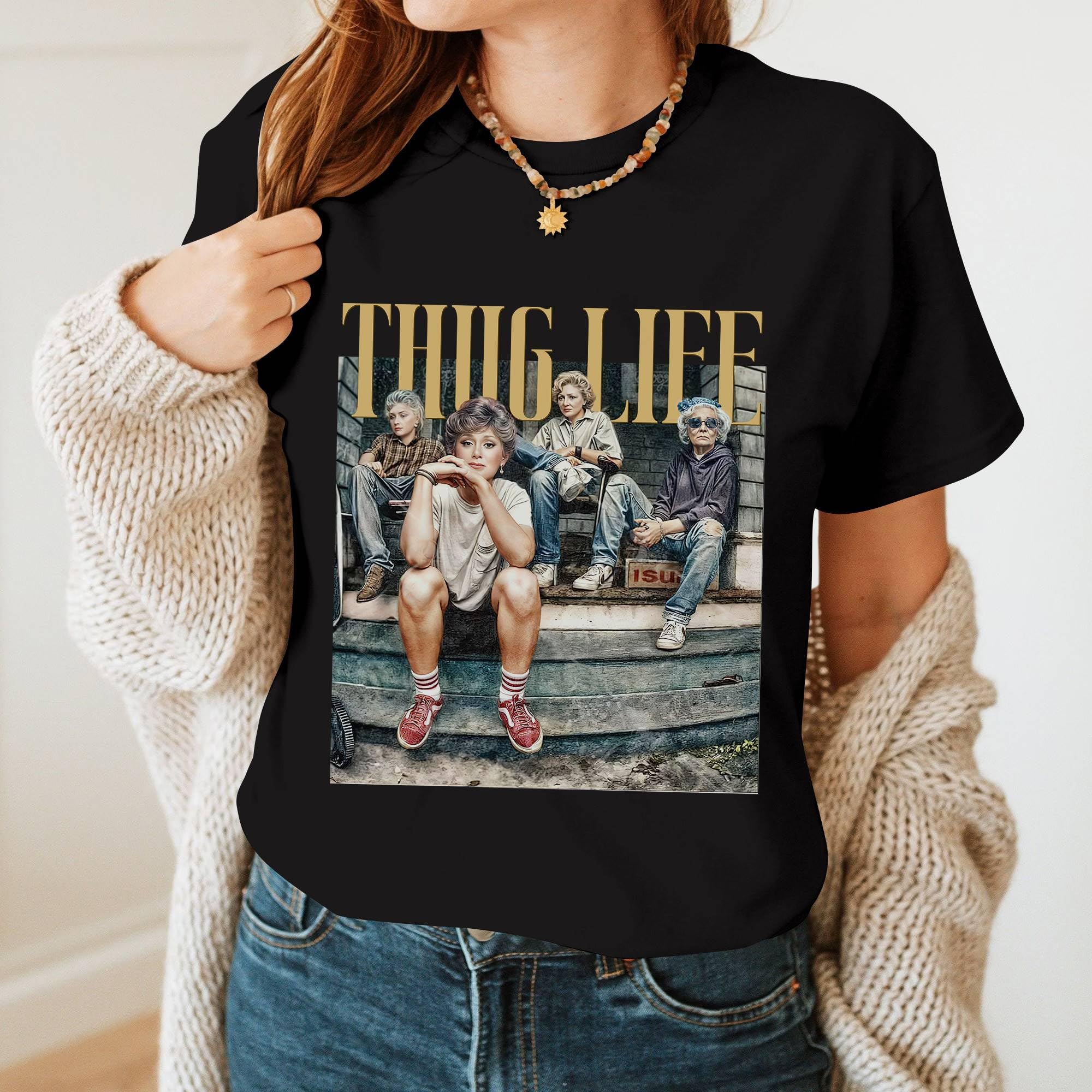 Golden Shirts for Women - Vintage 80s TV Sitcom T-Shirt - Soft Cotton Retro Tee - Perfect for Casual Wear, Costume Parties & Nostalgic Fashion