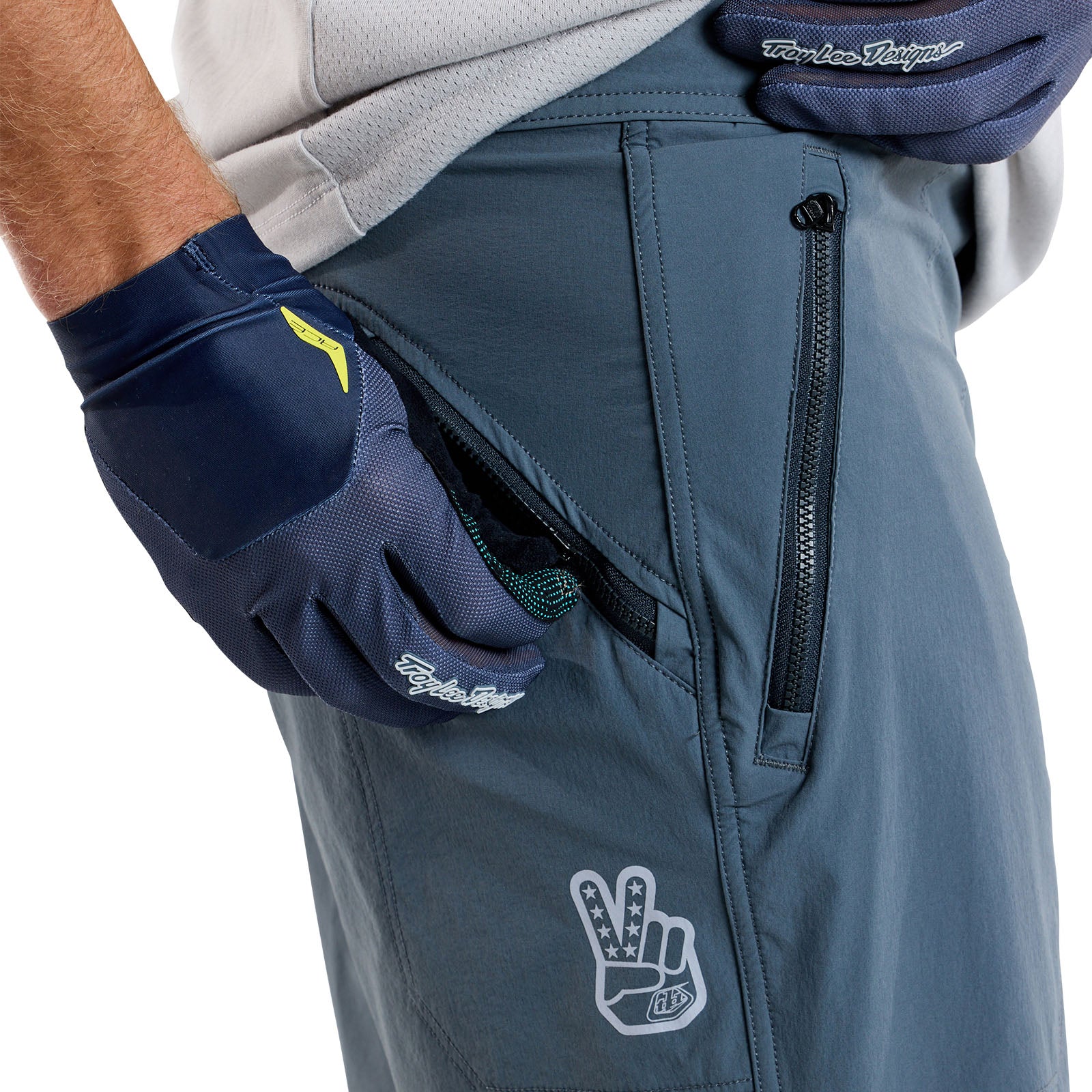 Skyline Trail Short Shell Mono Steel Blue - Lightweight Hiking Shorts for Men - Perfect for Outdoor Adventures, Camping & Trail Running