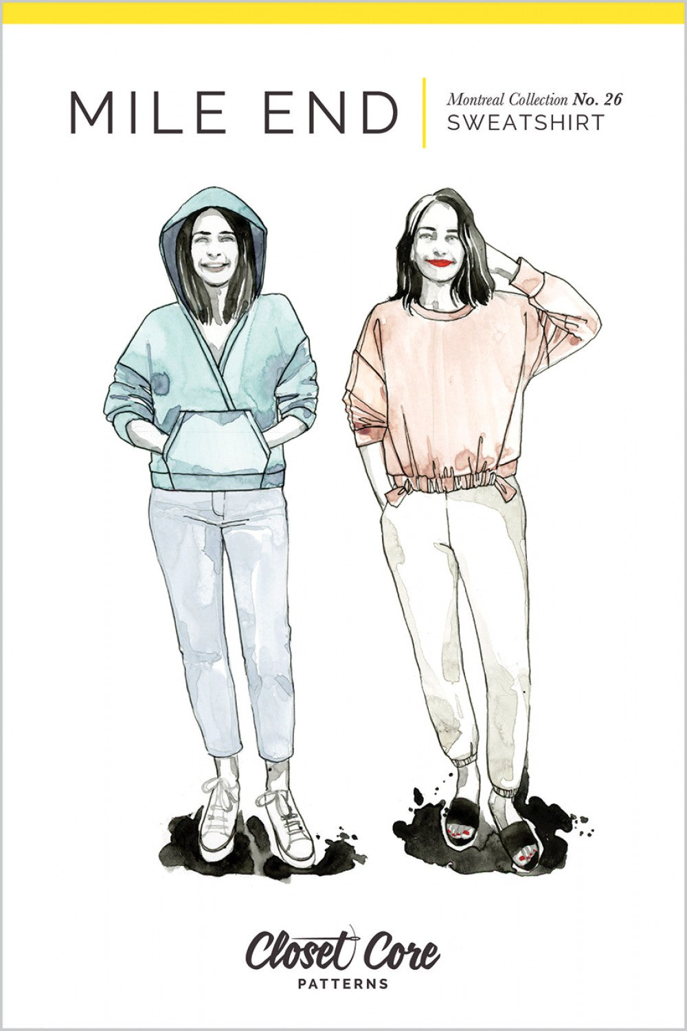 Mile End Sweatshirt Pattern - DIY Sewing Kit for Women's Casual Wear - Perfect for Home Crafting & Fashion Design Projects