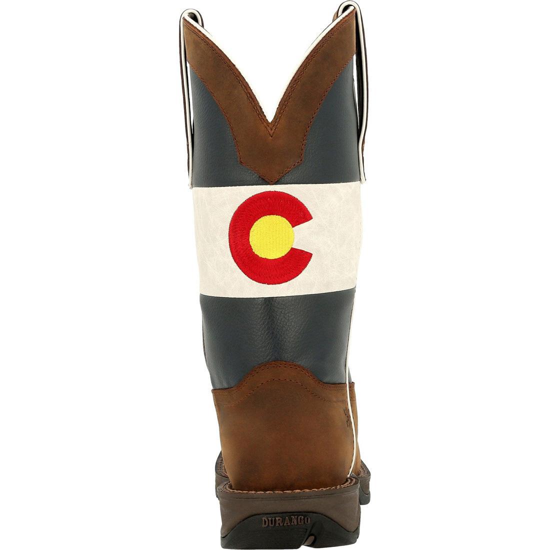 Rebel Colorado Flag Western Boots for Men & Women - Stylish Cowboy Boots with State Pride - Perfect for Rodeo, Country Music Festivals & Western Fashion