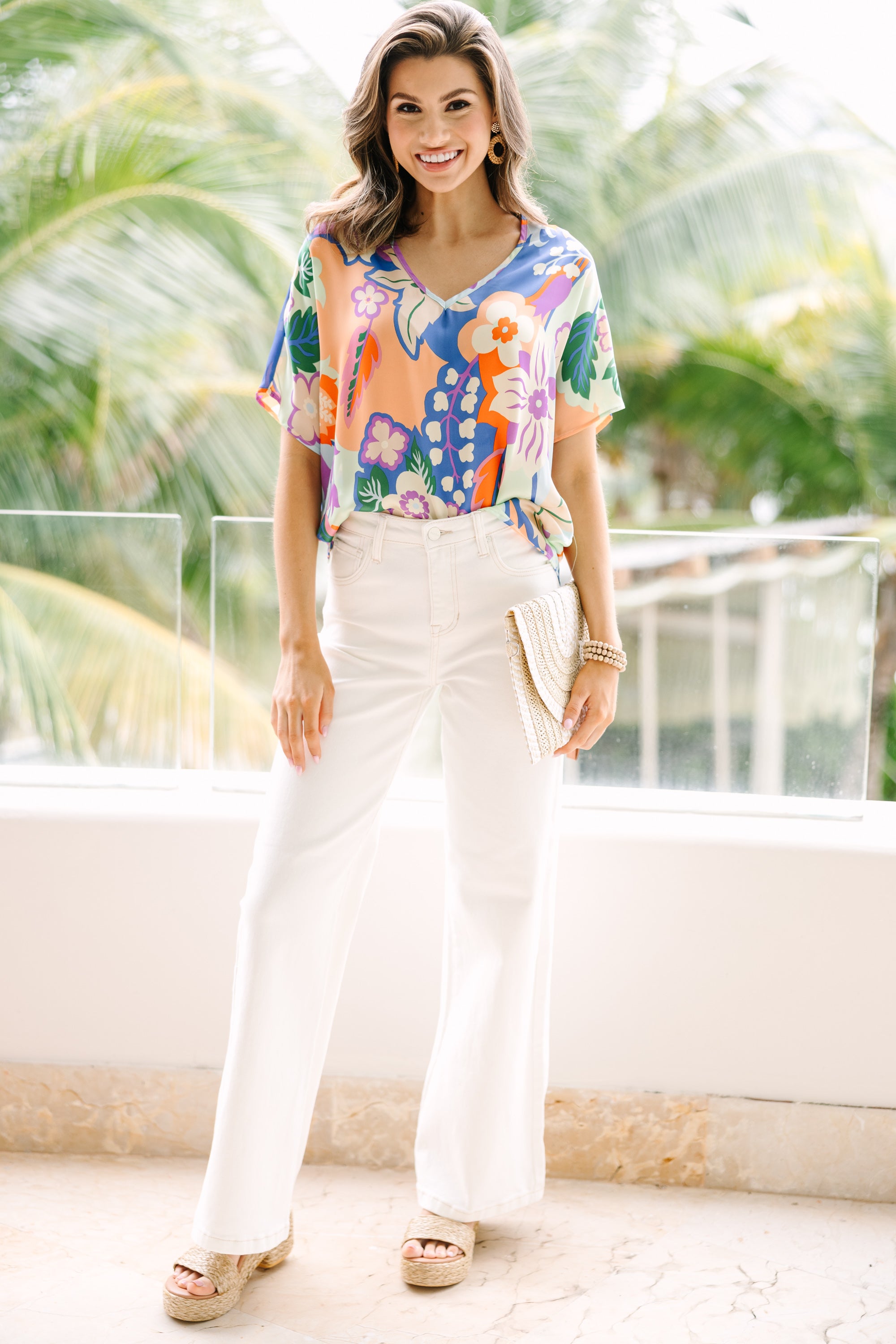 Stylish Sage Green Floral Blouse for Women - Elegant Spring Summer Tops - Perfect for Date Night & Office Wear