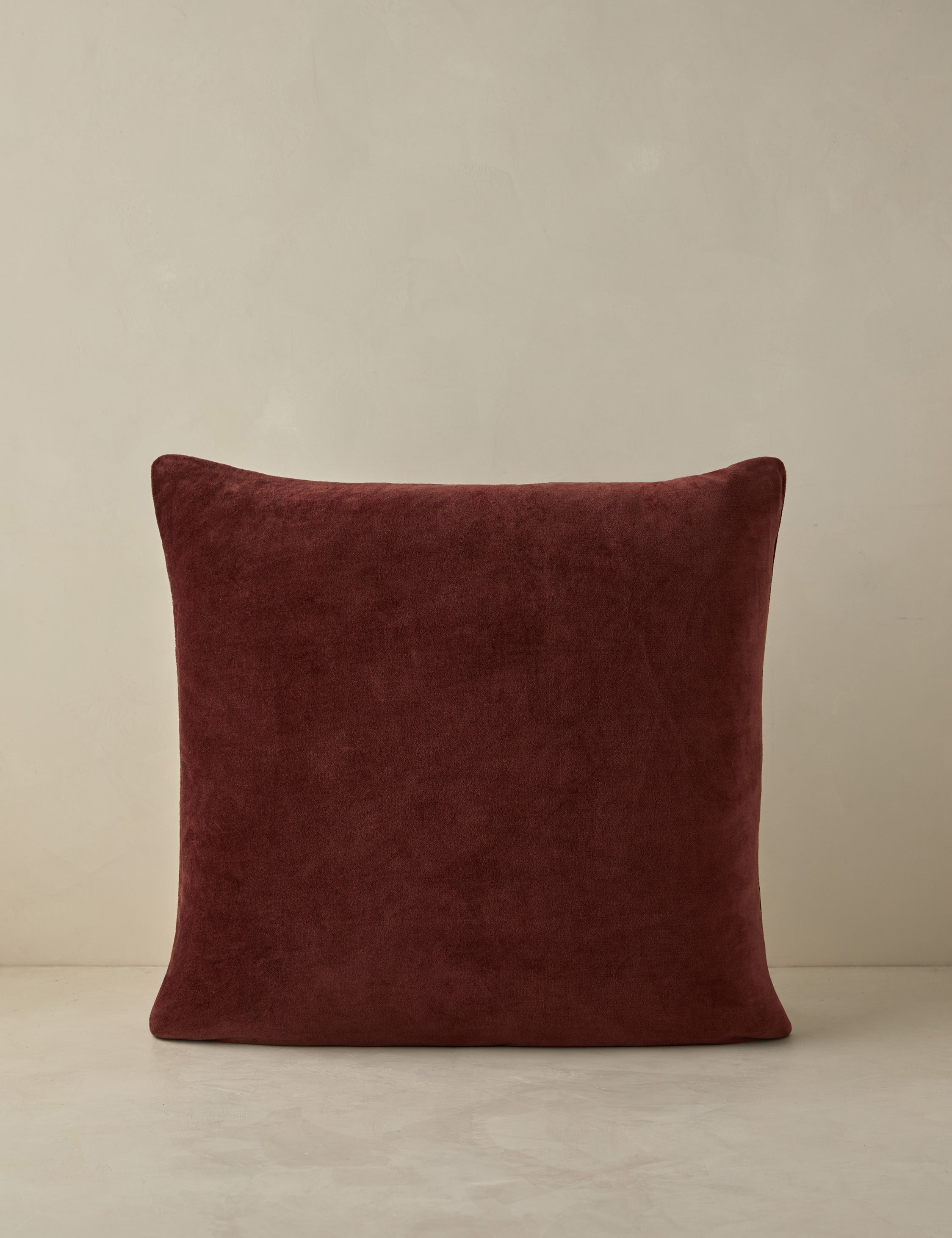 Carmine Velvet Pillow - Soft Decorative Throw Pillow for Couch, Bed, Sofa - Perfect for Living Room, Bedroom & Home Decor