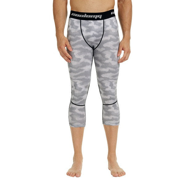 **Men's & Youth Boys' 3/4 Compression Tights - Athletic Workout, Running, Basketball & Sports Performance**