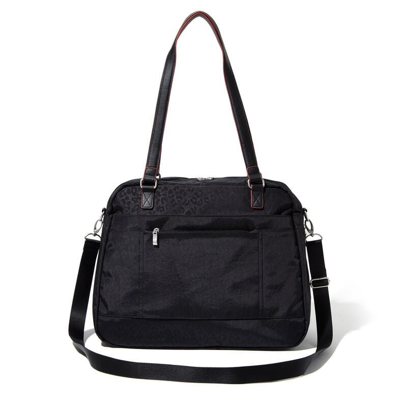 Baggallini Expandable Laptop Tote Bag with RFID Protection & Phone Wristlet - Perfect for Overnight Travel, Business Trips & Work Commutes
