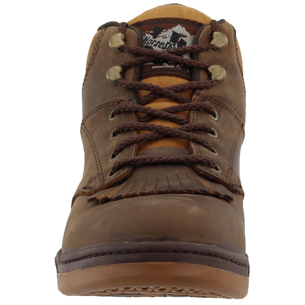 ROPER Women's Horseshoe Kiltie Round Toe Hiking & Casual Ankle Boots - Brown | Comfortable Outdoor Walking & Everyday Wear