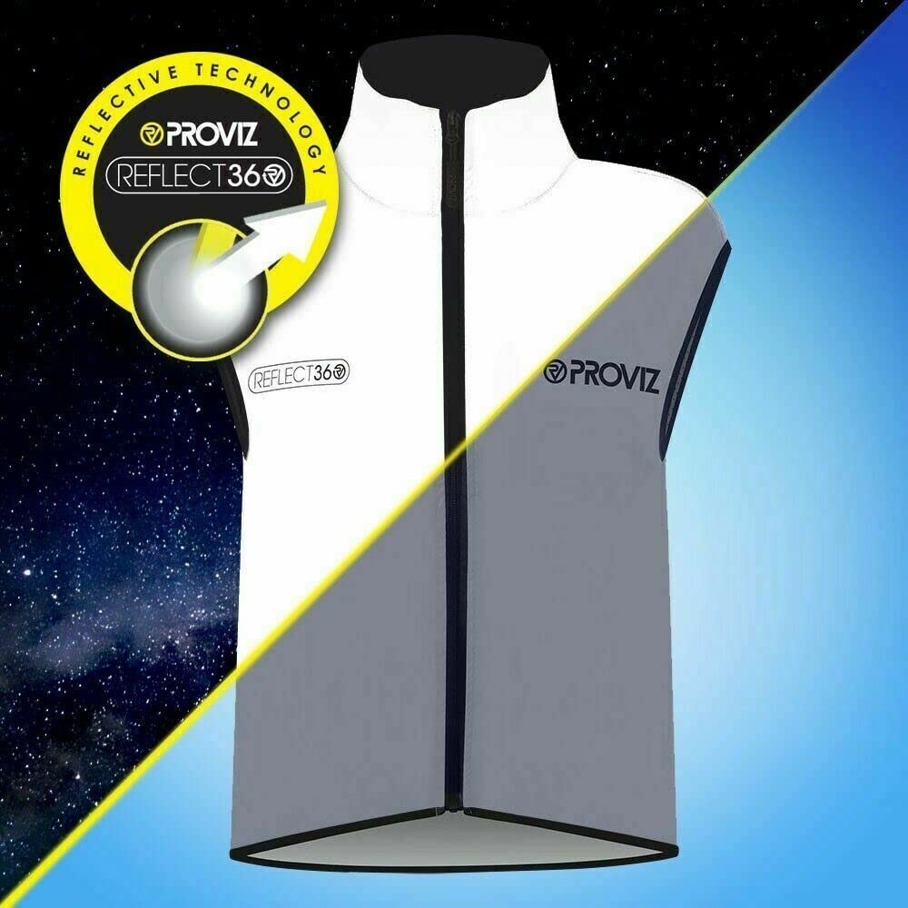 Proviz Women's REFLECT360 Waterproof Cycling Gilet - High Visibility Reflective Bike Vest for Night Riding & Outdoor Safety