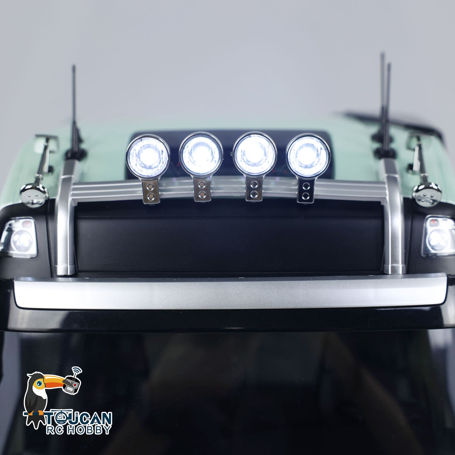 1/14 Scale FH750 Metal Chassis RC Truck - 10x10 Remote Control Tractor Car with Light & Sound System, ESC Servo Motor, RTR Electric DIY Model for Off-Road Racing and Collection