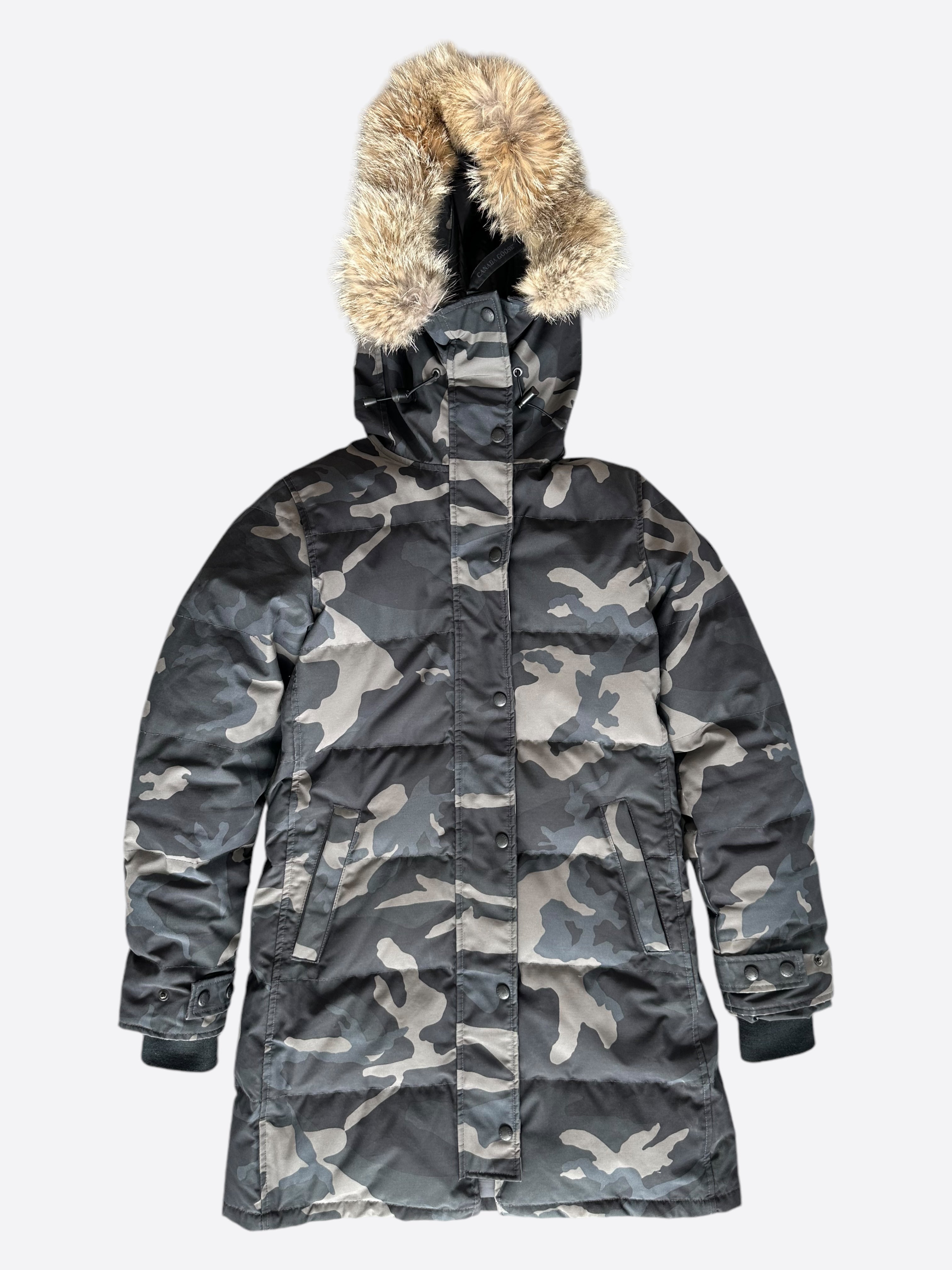 Canada Goose Black Camo Shelburne Black Label Women's Winter Jacket - Waterproof & Windproof Parka for Cold Weather, Outdoor Activities & Urban Fashion