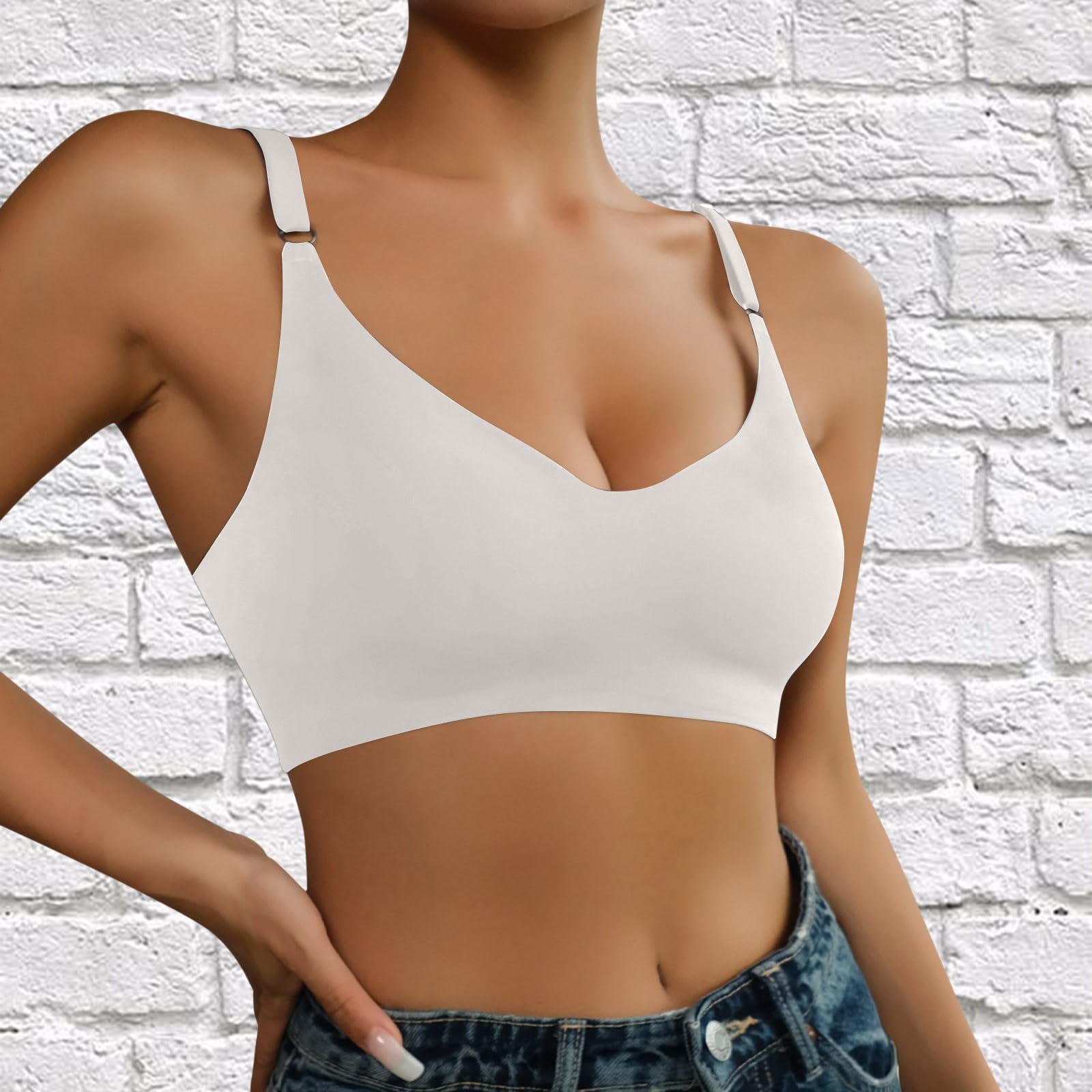 Wireless Seamless Bras for Women - No Underwire Push Up Bralette, Soft Comfort Full Coverage Support Bra, Perfect for Everyday Wear & T-Shirts | Gym, Yoga, Lounge & Sleep