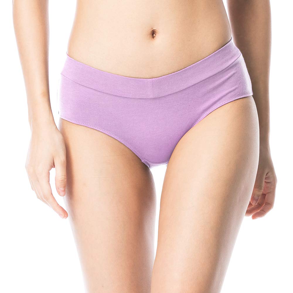 Shero Women's StayFresh Soothing & Breathable Underwear - Sensitive Skin Friendly, Odor Control, V Front Hipster Design, Purple 2X - Perfect for Daily Wear, Yoga & Travel Comfort
