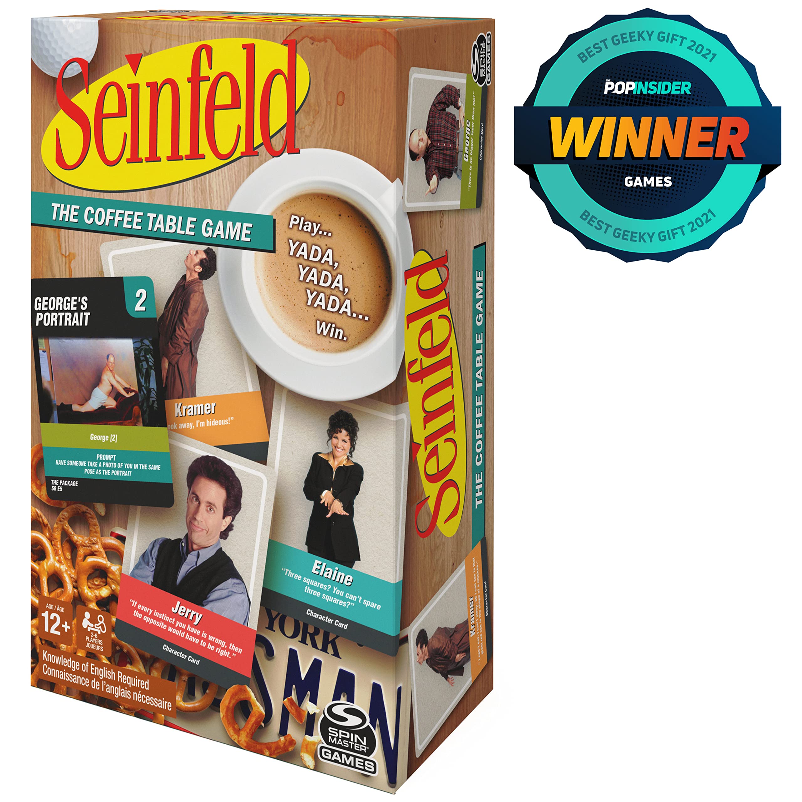 Seinfeld TV Show The Coffee Table Board Game - Fun & Hilarious Adult Party Game for Ages 12+ | Perfect for Game Nights, Family Gatherings & Friends Hangouts