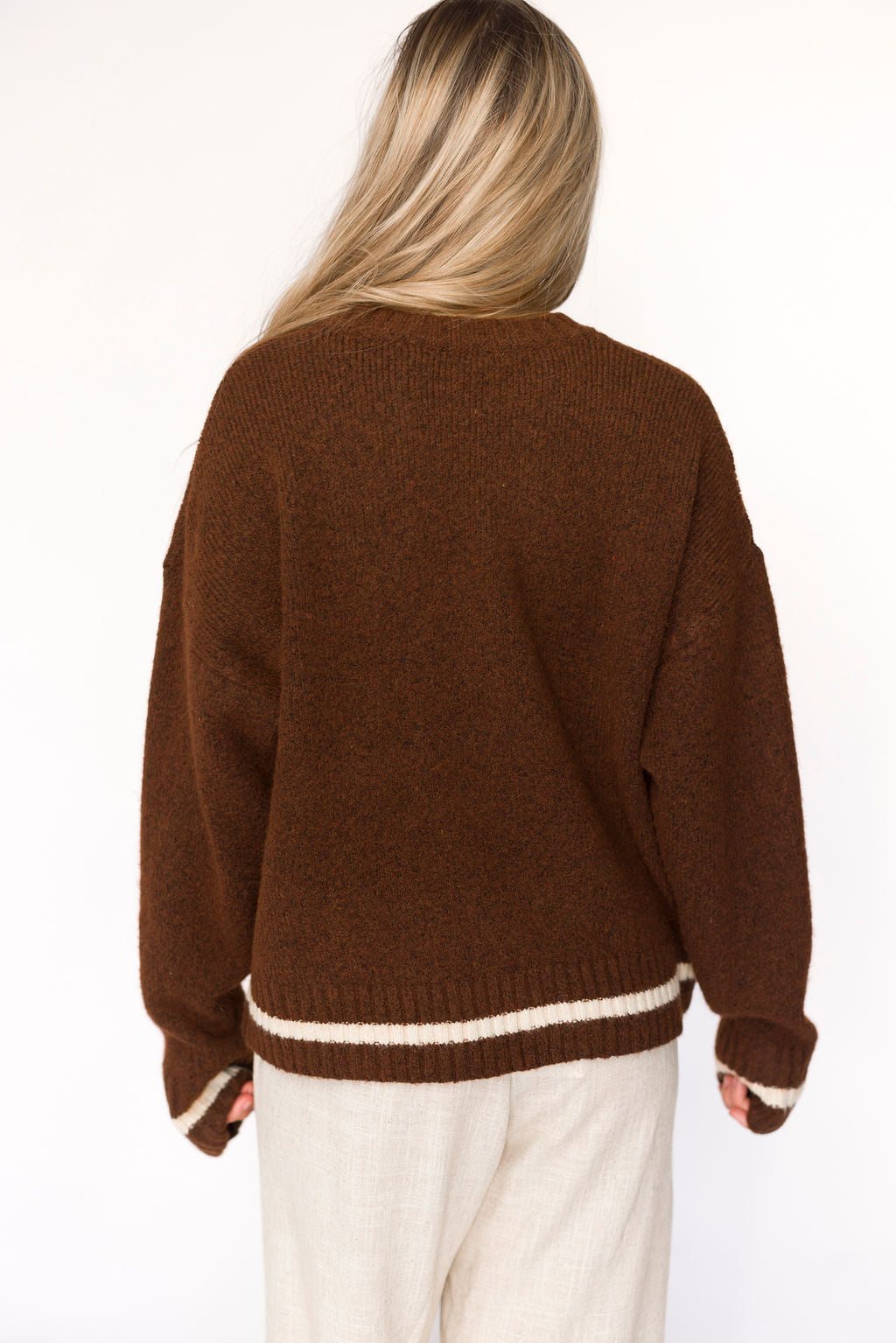 Apres Pullover Sweater Top in Chocolate Brown - Cozy Knit Sweater for Women | Perfect for Fall Winter Layering, Casual Outfits & Coffee Dates