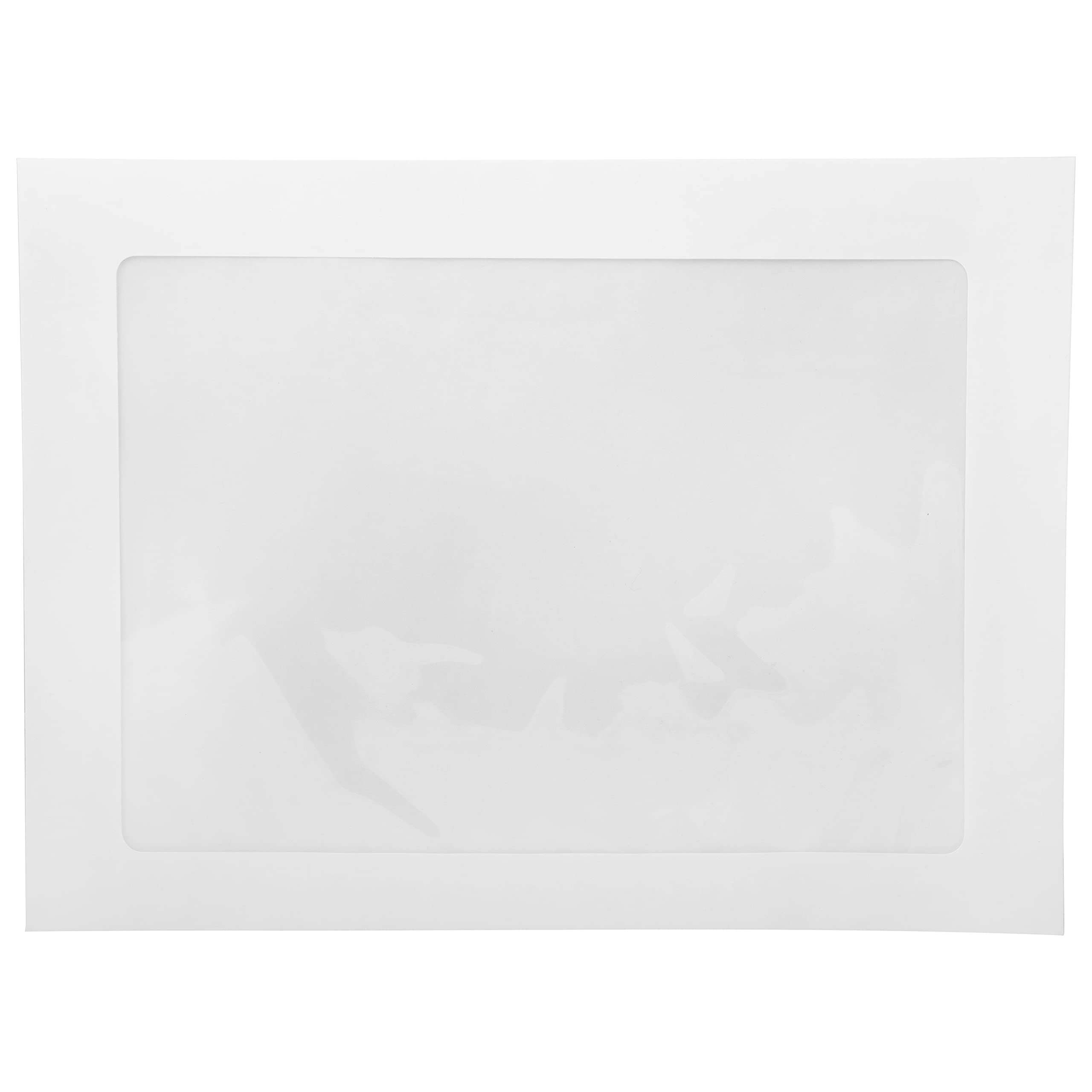 JAM PAPER 9 x 12 Inch White Commercial Window Envelopes - Bulk Pack of 250 - Perfect for Business Mailings, Invoices & Office Documents