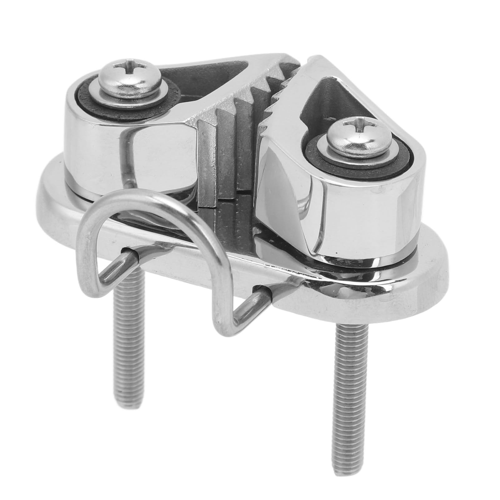 Stainless Steel Marine Cam Cleat - Heavy Duty Fairlead Leading Ring & Anchor Rope Cleats for 3-12mm Ropes - Durable Sailing Cleat for Boat Deck Rope Management - Perfect for Sailboats, Yachts & Marine Applications