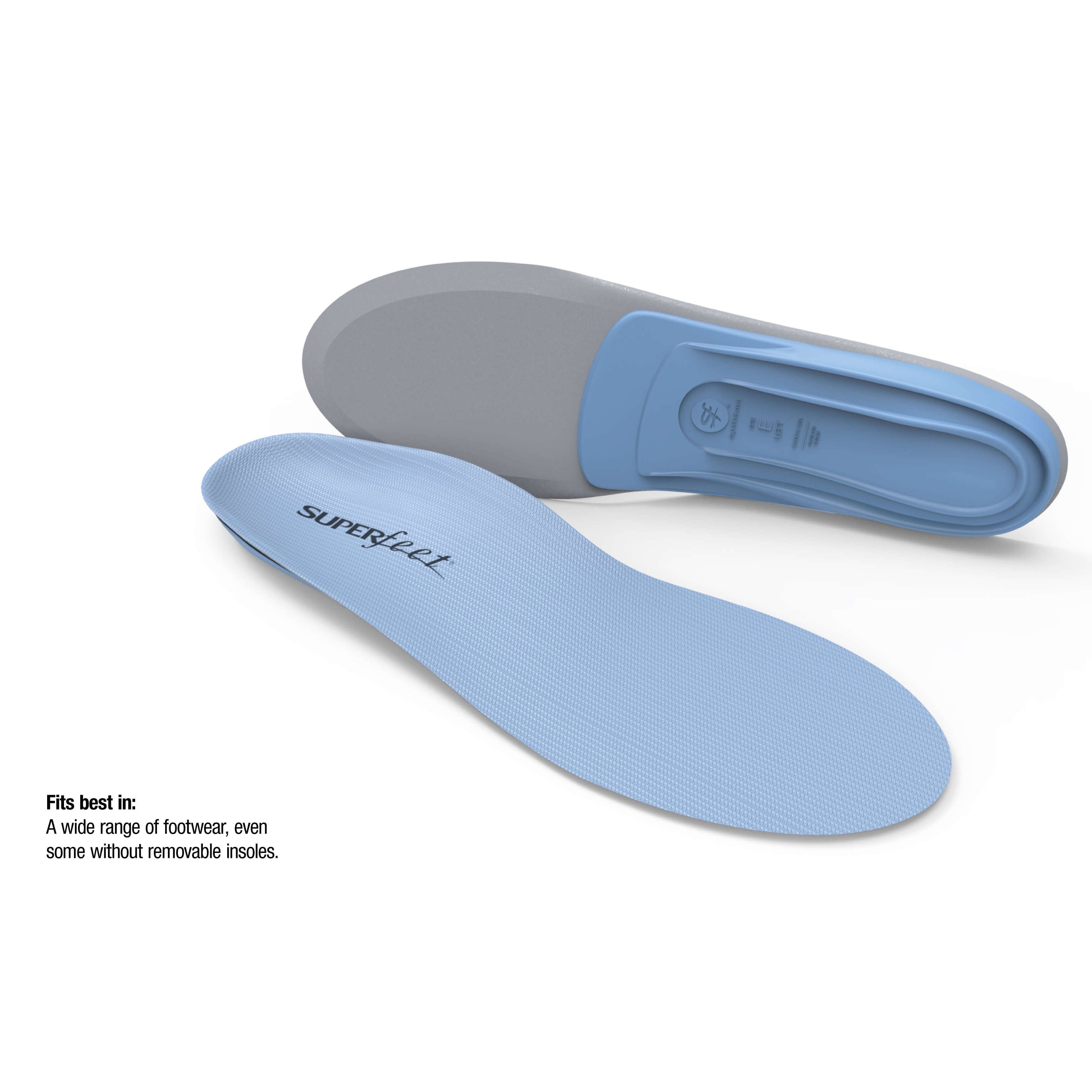 Superfeet Blue Premium Insoles – High Arch Support for Running, Walking & Standing All Day – Orthotic Shoe Inserts for Pain Relief & Comfort – Ideal for Athletes, Nurses & Workers on Their Feet