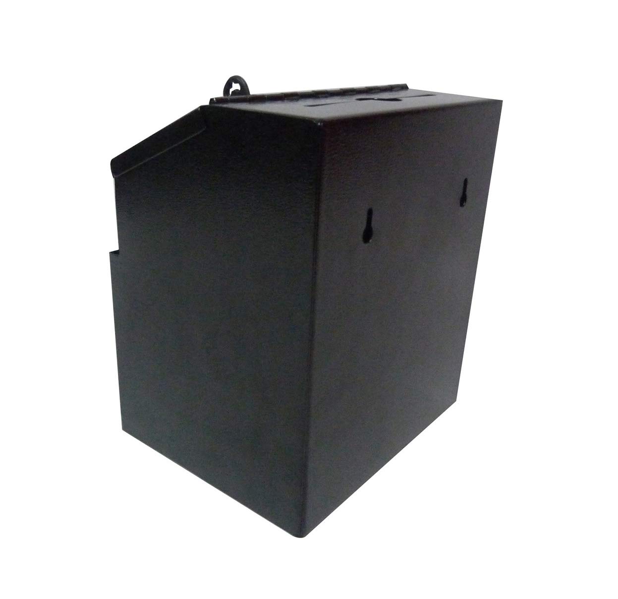 FixtureDisplays® Metal Donation Box with Lock - Secure Suggestion, Key Drop & Express Checkout Box for Retail Stores, Offices & Public Spaces - Durable Copper Finish (11118-COPPER-NF)