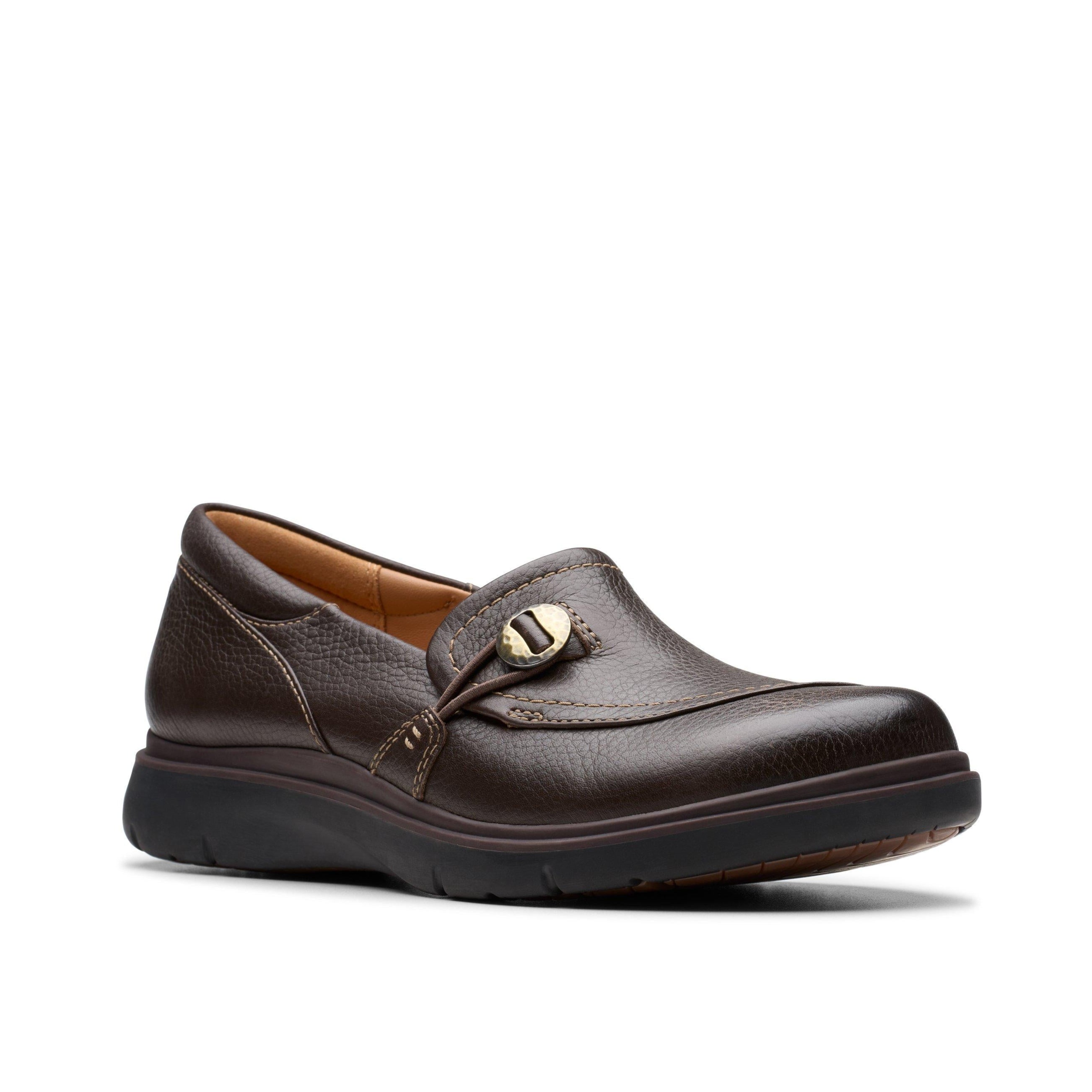 CLARKS Certina Ease Women's Comfortable Slip-On Shoes - Medium & Wide Width Options for All-Day Wear - Perfect for Work, Travel & Casual Outings