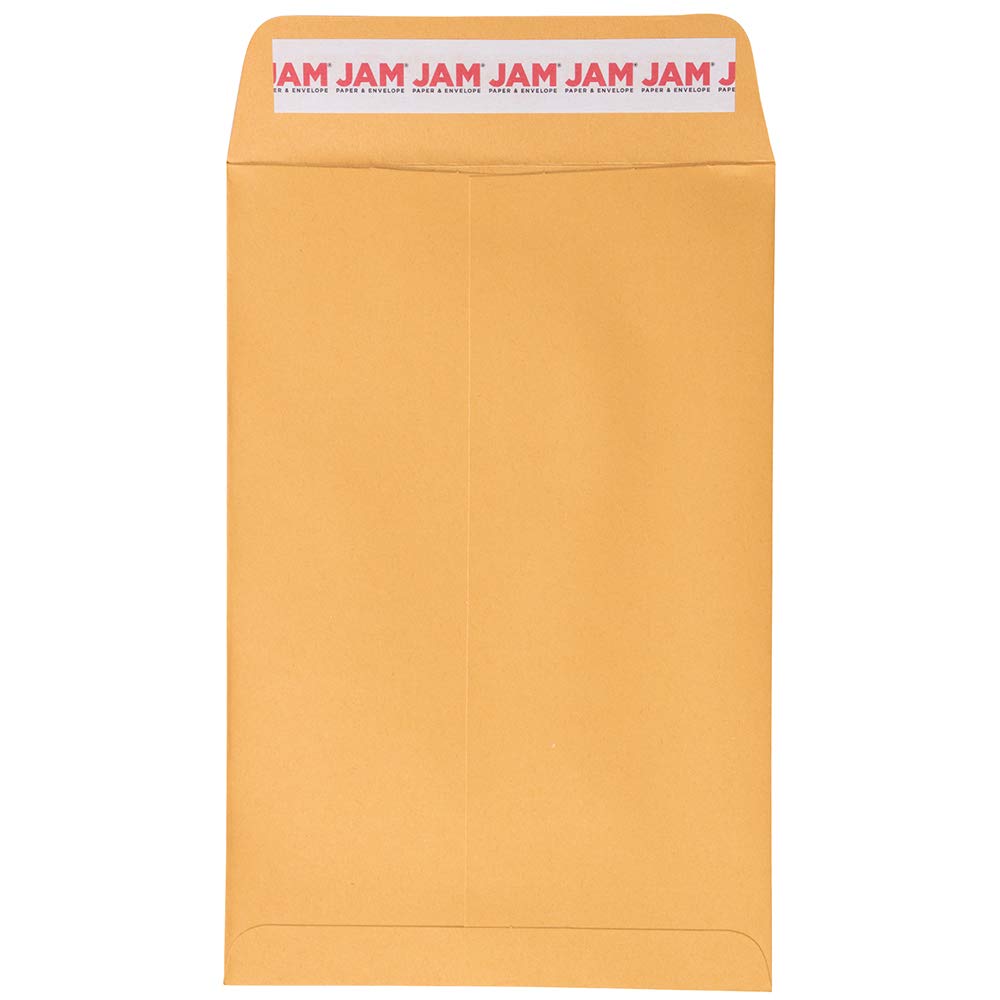 JAM PAPER 6x9 Open End Catalog Envelopes with Peel & Seal Closure - 500 Pack Brown Kraft Manila Envelopes for Mailing, Business Documents & Office Supplies - Bulk Packaging for Offices, Schools & Mailing Services