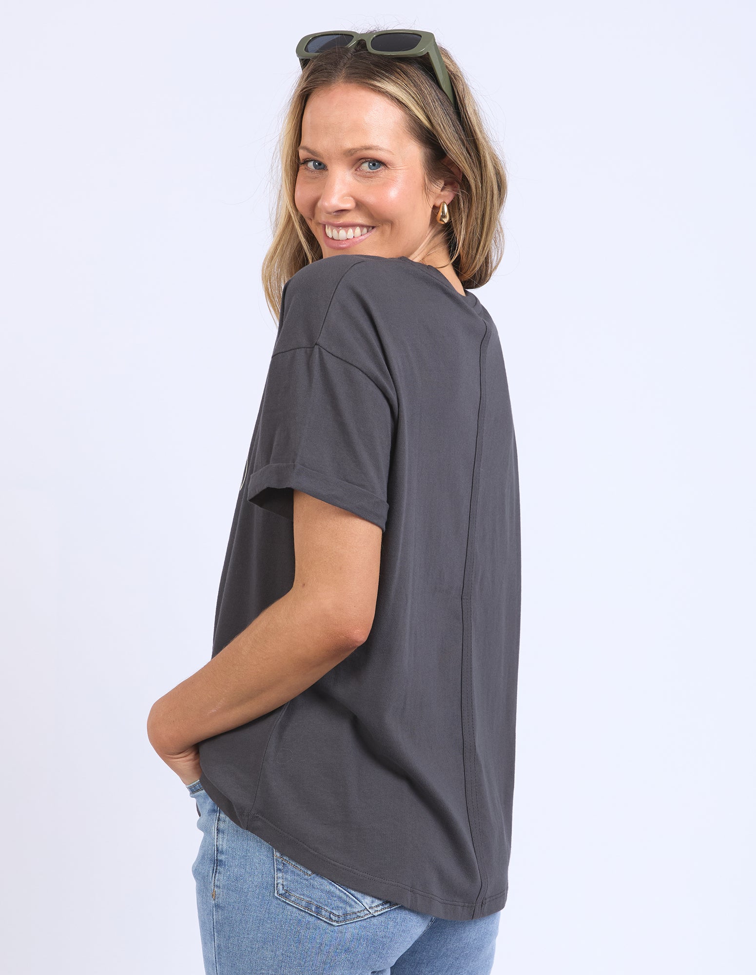 Elm Easy Breezy Tee - Soft & Comfortable Charcoal T-Shirt for Men & Women | Casual Wear, Lounge, Travel & Everyday Outfits