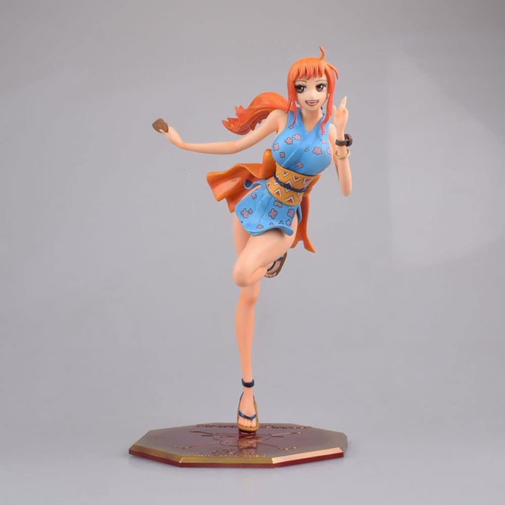 RJVC Anime Action Figure - One Piece Nami Wano Country Kimono PVC Statue | Collectible Anime Character Model Toy | Perfect for Display, Gift & Anime Fan Collections