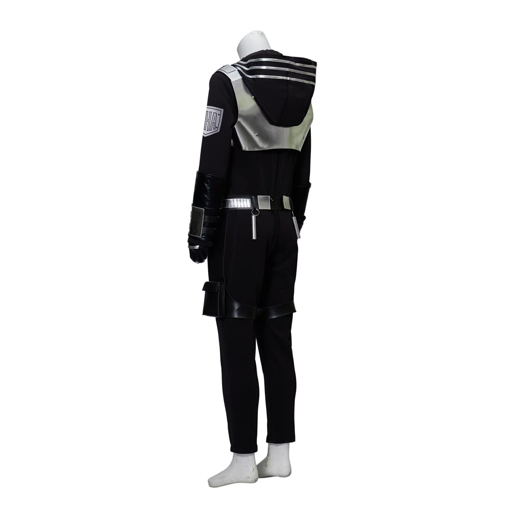 iSHOWcos My Hero Academia World Heroes Mission Cosplay Costume - Black Winter Battle Suit for Anime Conventions & Halloween Cosplay