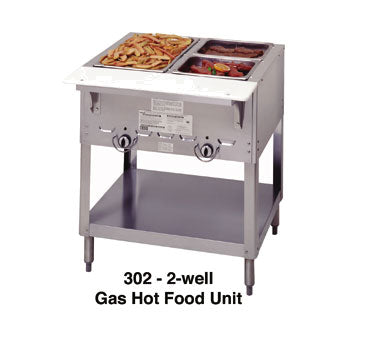 Duke E302 Aerohot Electric 2-Well Steam Table Food Warmer 120V - Perfect for Buffets, Catering & Restaurants to Keep Food Hot & Fresh