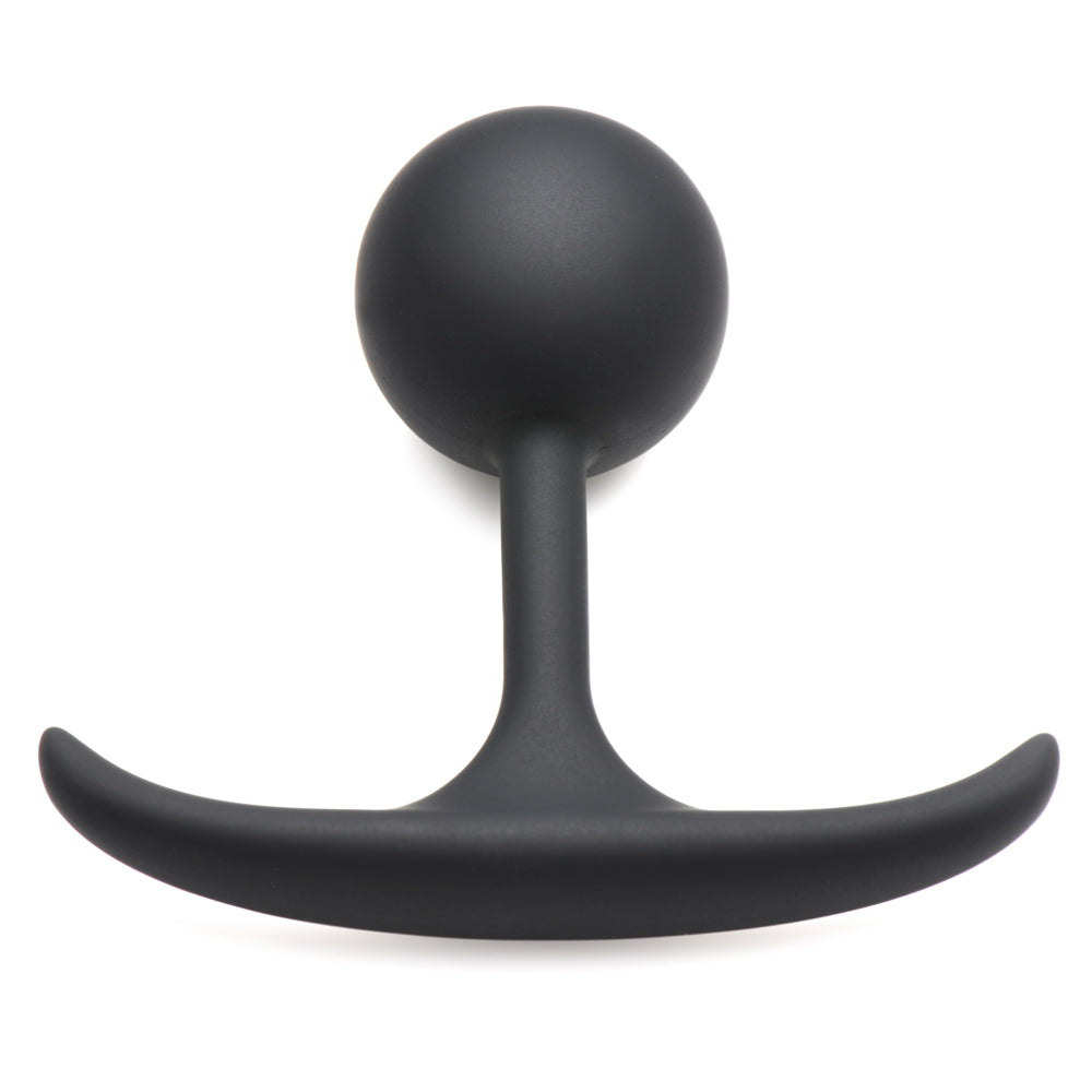 Heavy Hitters Weighted Round Comfort Anal Plug - Small Size for Beginners, Smooth Silicone Butt Plug for Men & Women - Perfect for Solo Play & Couples Use