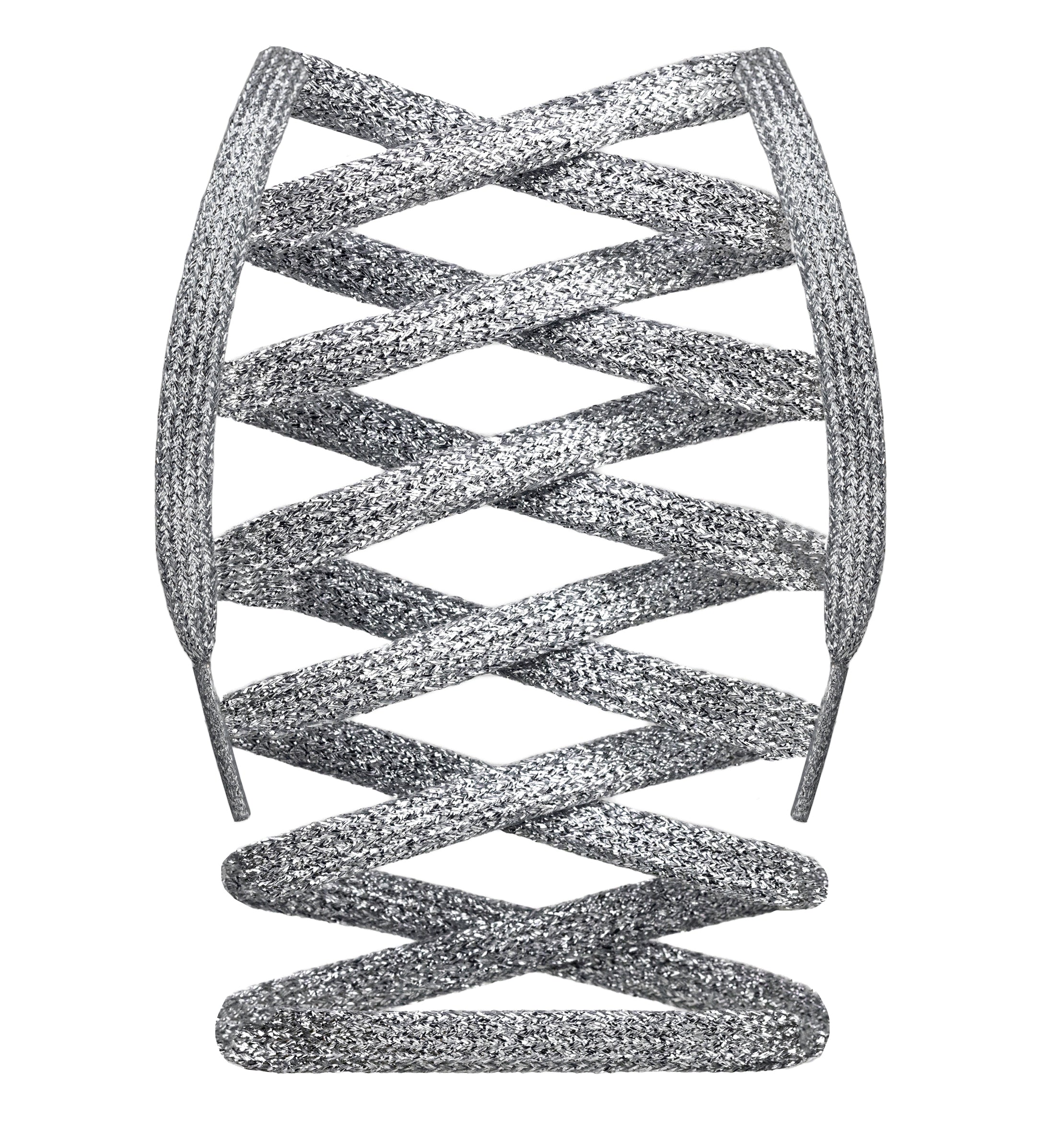 Premium Flat Metallic Shoelaces for Sneakers & Dress Shoes - Durable & Stylish Laces for Men & Women - Perfect for Casual, Athletic & Formal Wear