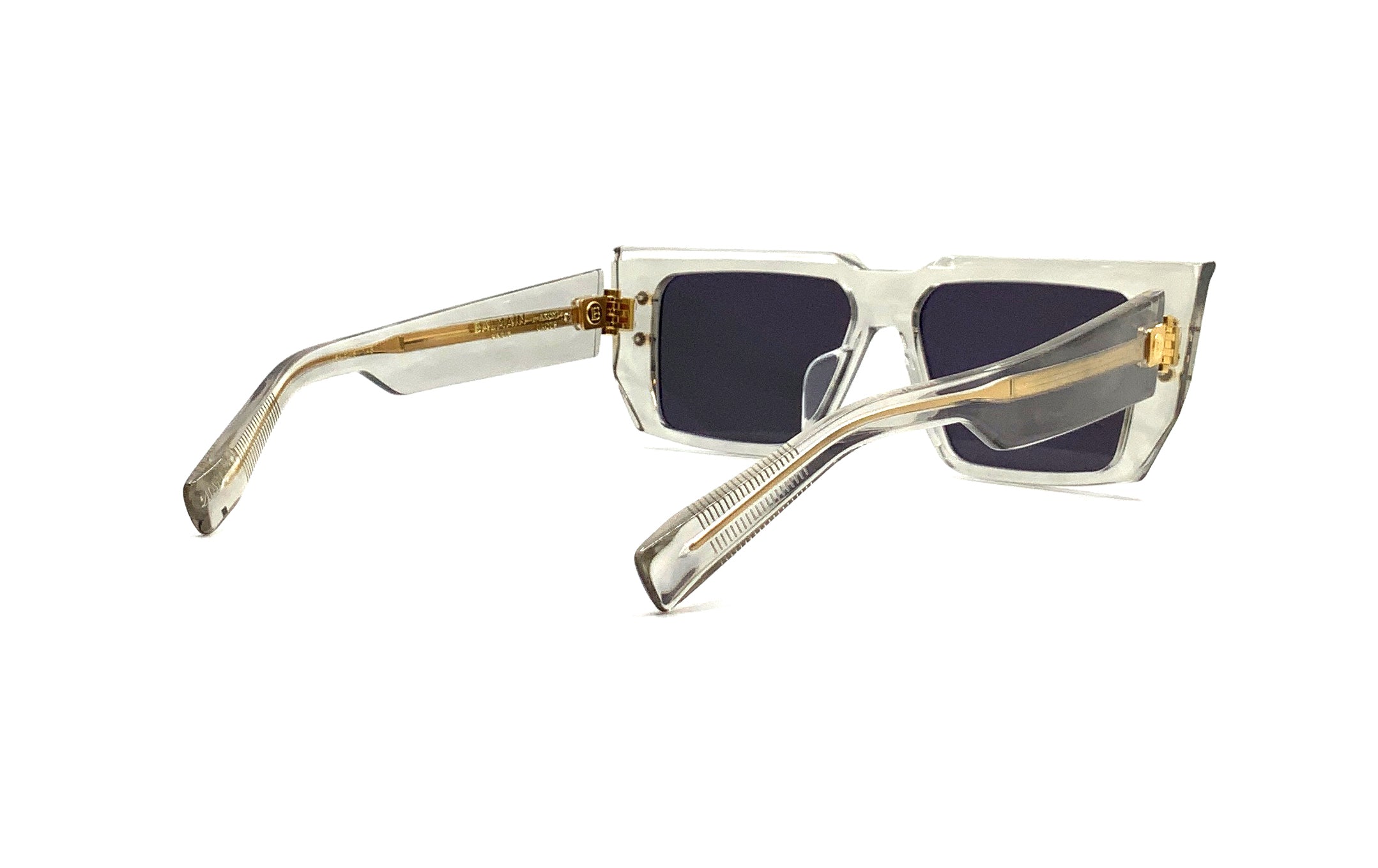 Balmain B VI Sunglasses Grey Gold - Luxury Designer Shades for Men & Women - Perfect for Outdoor Activities, Travel & Fashion Accessories