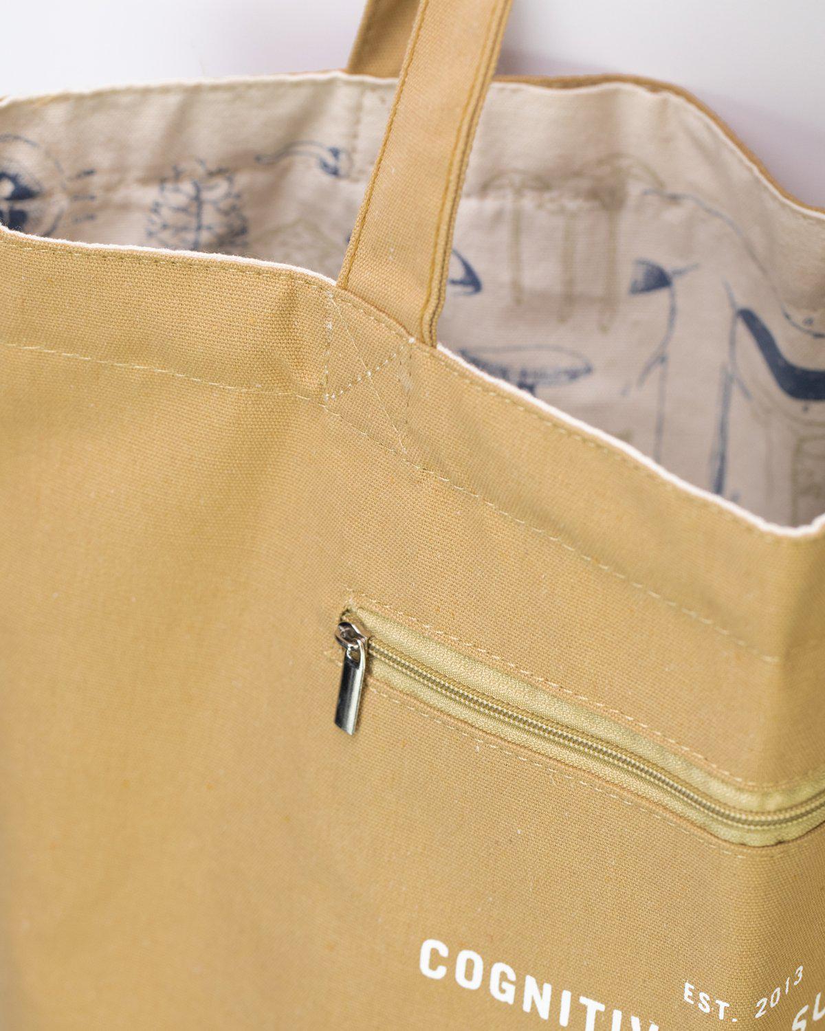 Eco-Friendly Mushroom Print Tote Bag - Reusable Grocery Shopping & Beach Tote for Women - Perfect for Farmers Market, Picnics & Daily Use