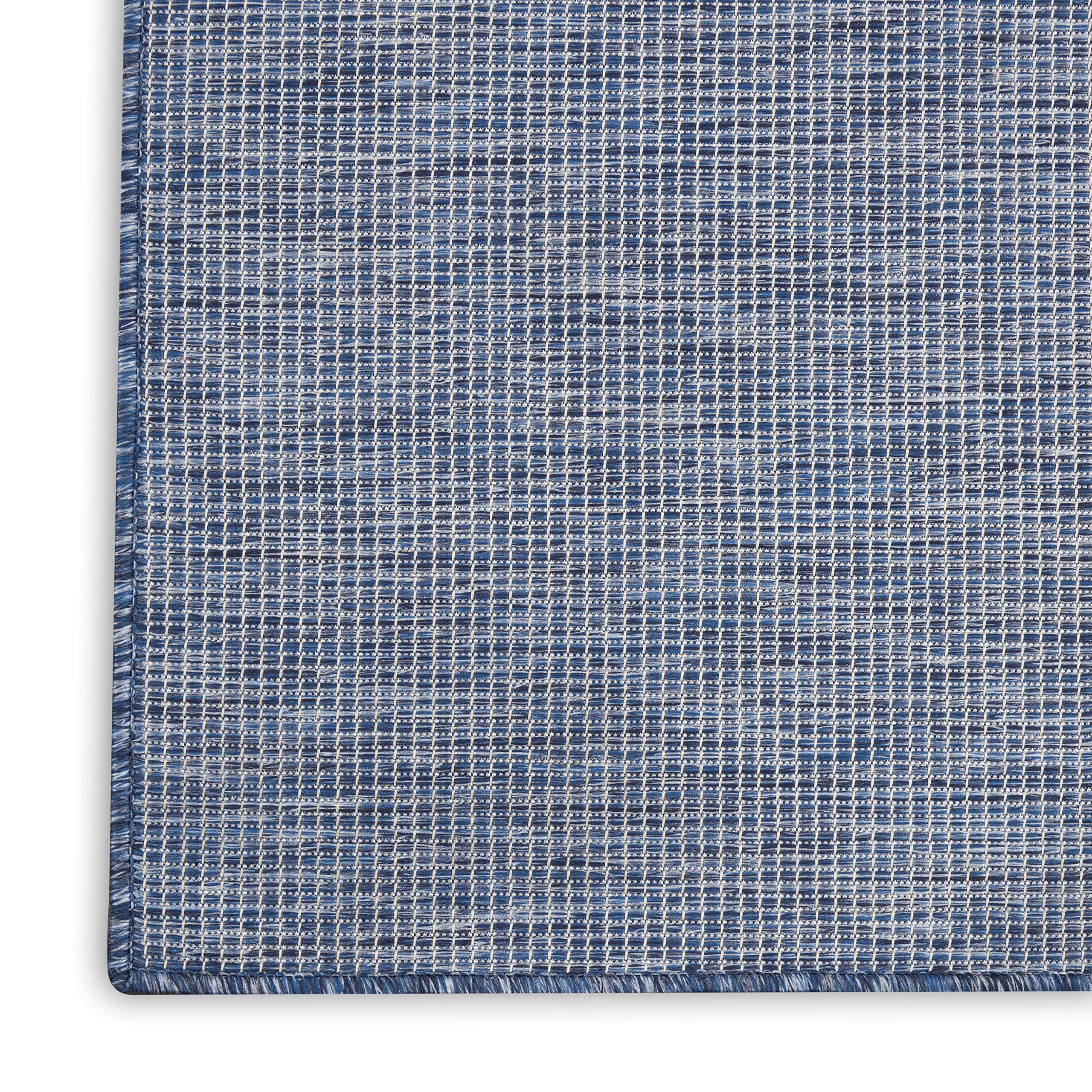 Nourison Positano Indoor-Outdoor Navy Blue 7' x 10' Area Rug - Easy to Clean, Non-Shedding, Stain Resistant - Perfect for Bedroom, Living Room, Dining Room, Backyard, Deck & Patio (7x10) - Great for High Traffic Areas & Outdoor Entertaining