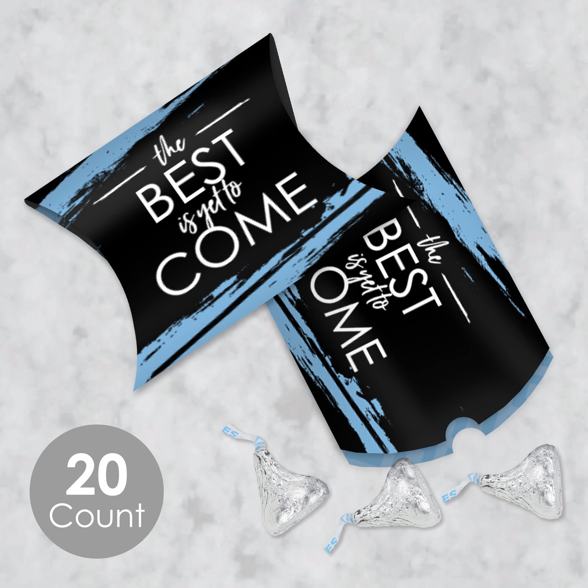 Light Blue Graduation Favor Gift Boxes - Set of 20 - Perfect for Party Favors