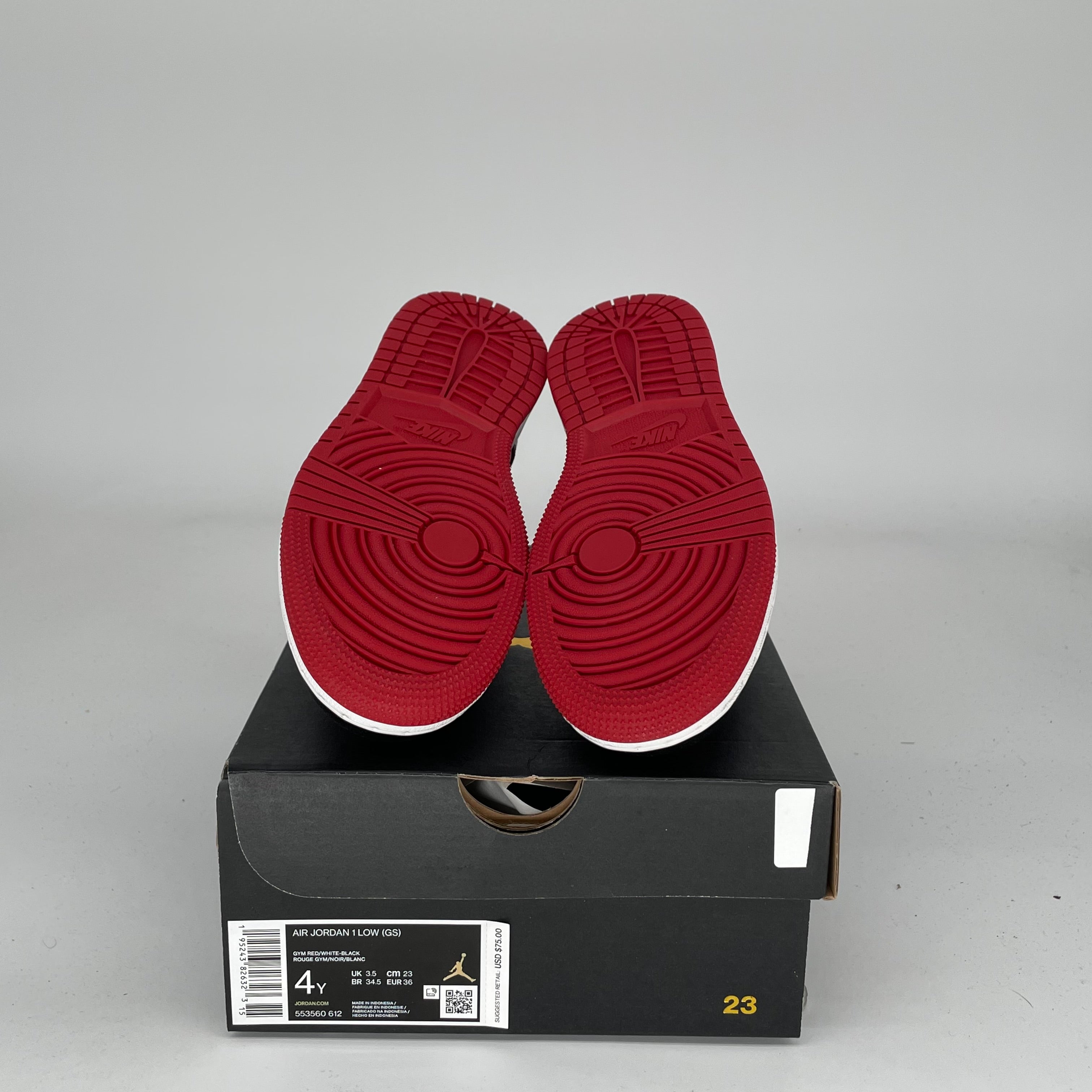 Air Jordan 1 Bred Toe Size 4Y (553560-612) - Men's Basketball Shoes for Streetwear & Sneaker Collectors | Perfect for Casual Wear, Sports & Fashion Outfits