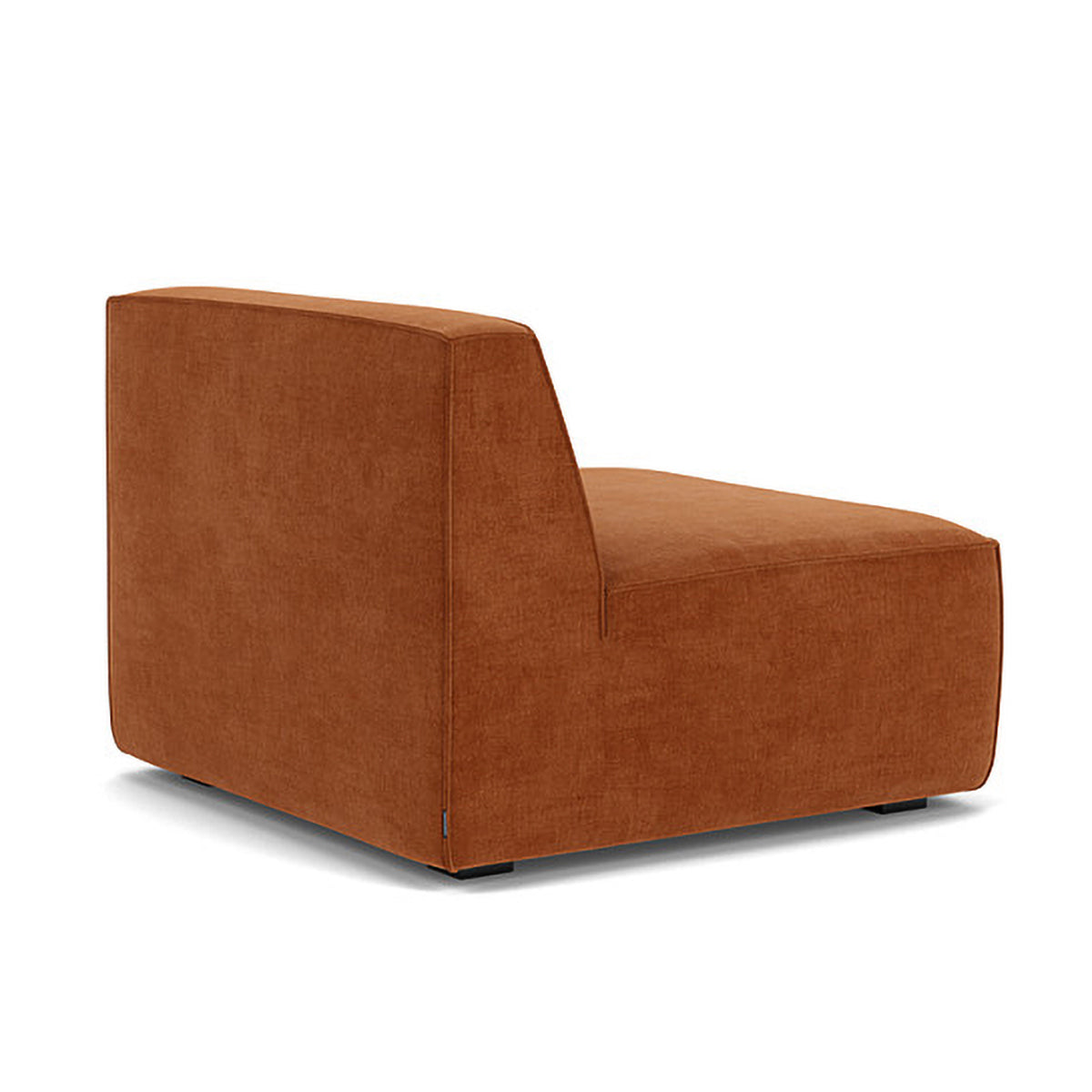 Modern Dane Fabric 1-Seater Modular Armless Sofa - Perfect for Small Spaces, Apartments & Contemporary Living Rooms