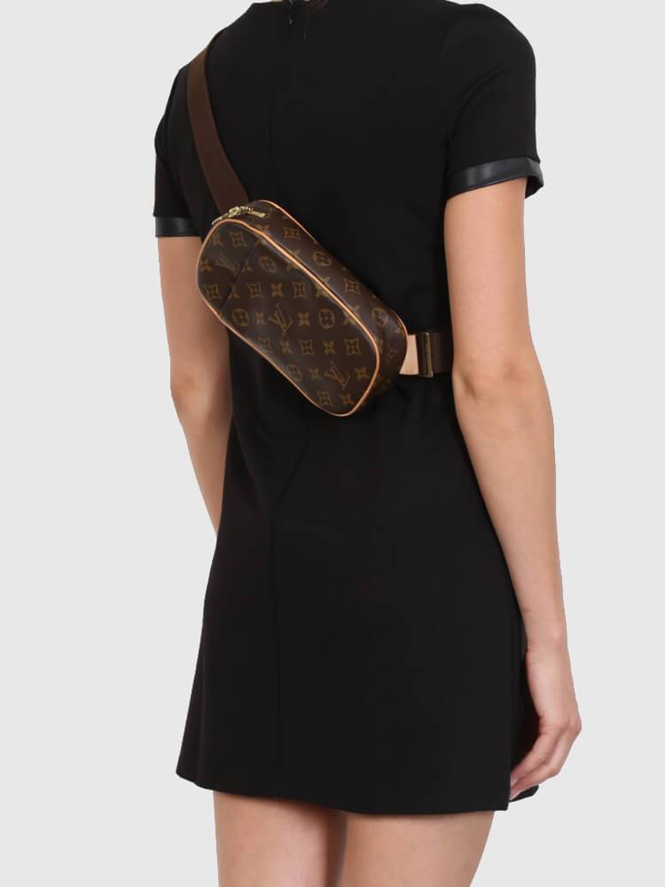 Authentic Louis Vuitton Pochette Gange Bag - Monogram Canvas Crossbody Purse for Women | Perfect for Date Night, Travel & Everyday Use