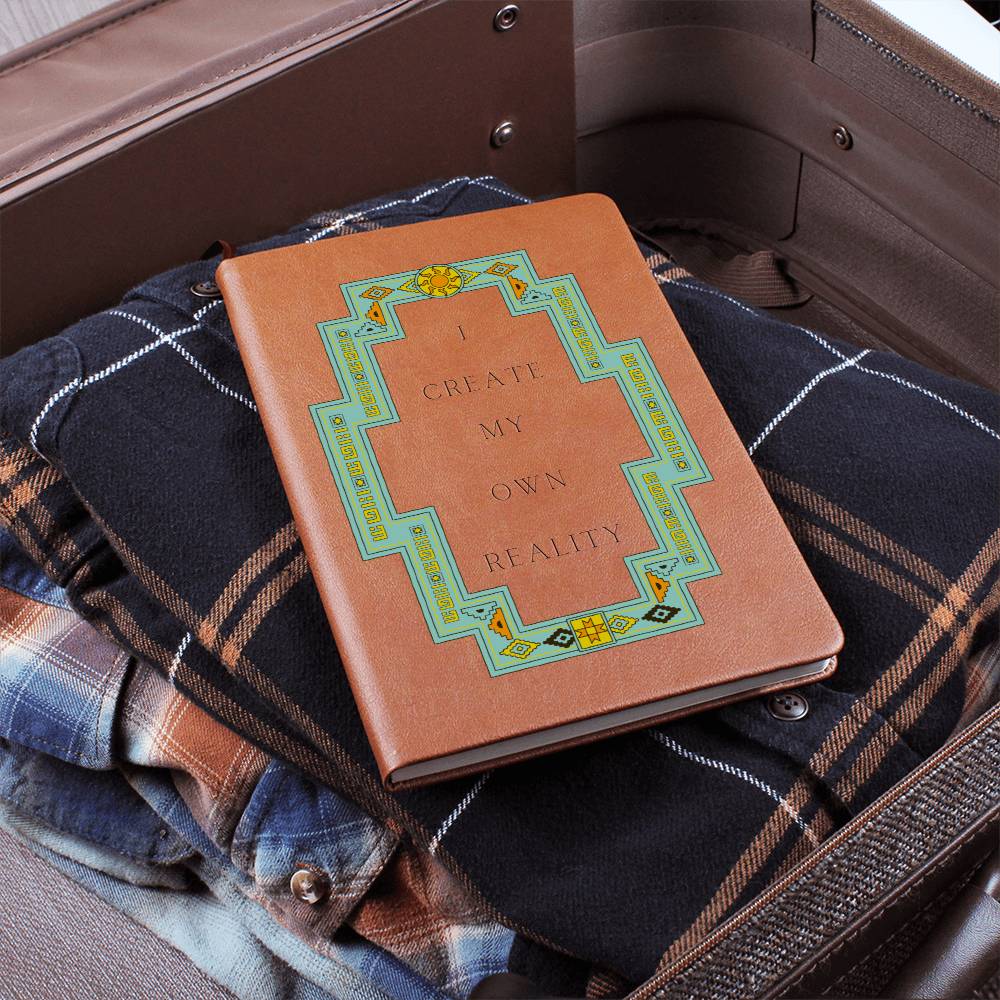 Southwestern Vegan Leather Journal - Handmade Leather Notebook for Writing, Sketching & Journaling - Perfect Gift for Writers, Artists & Dreamers - Use for Daily Reflection, Creative Projects & Personal Growth