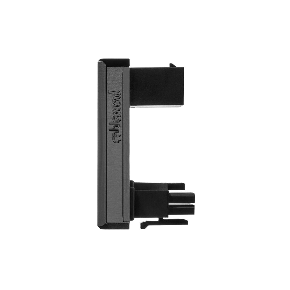 CableMod 12VHPWR 180 Degree Angled Adapter v1.1 - Variant B (Black) - High Performance GPU Power Connector for PC Gaming & Workstation Builds