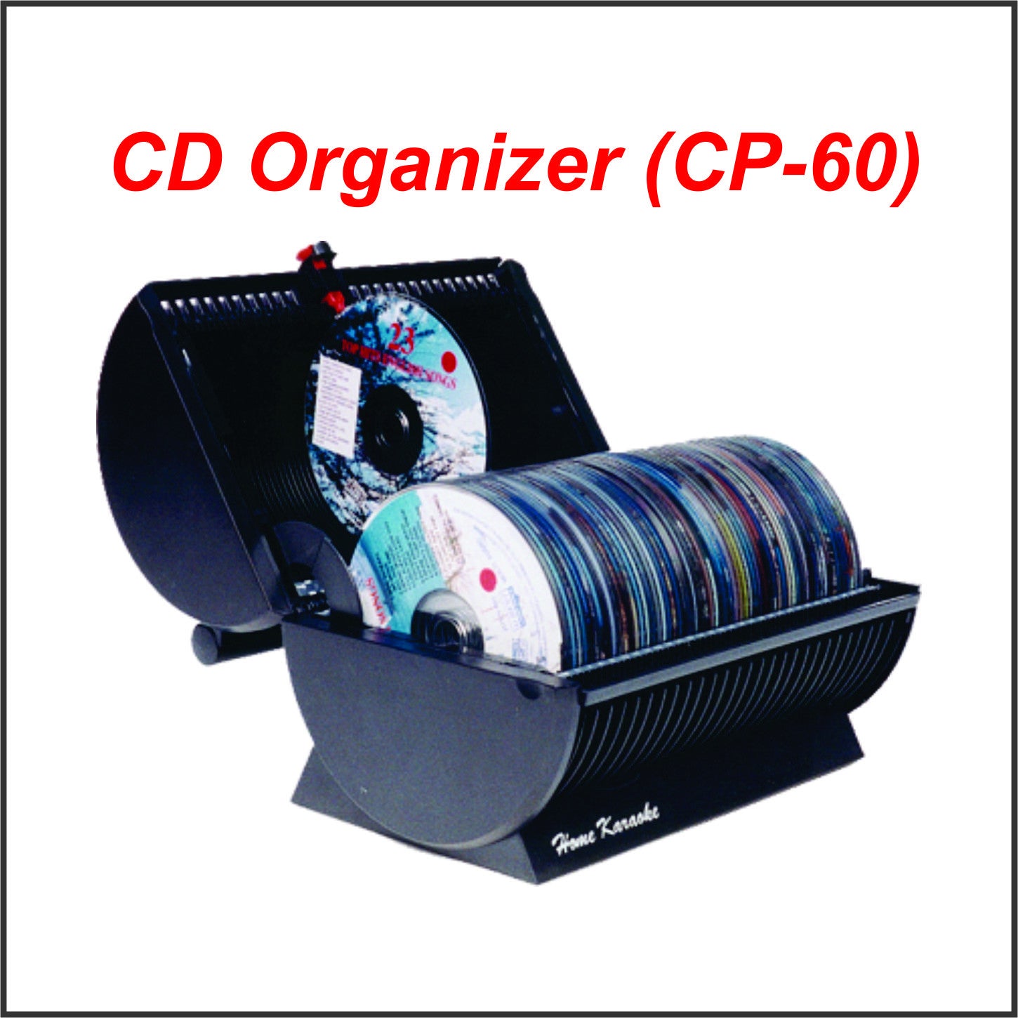 60-Slot CD Organizer - Compact Storage for CDs, DVDs & Blu-rays - Perfect for Home, Office & Media Collections