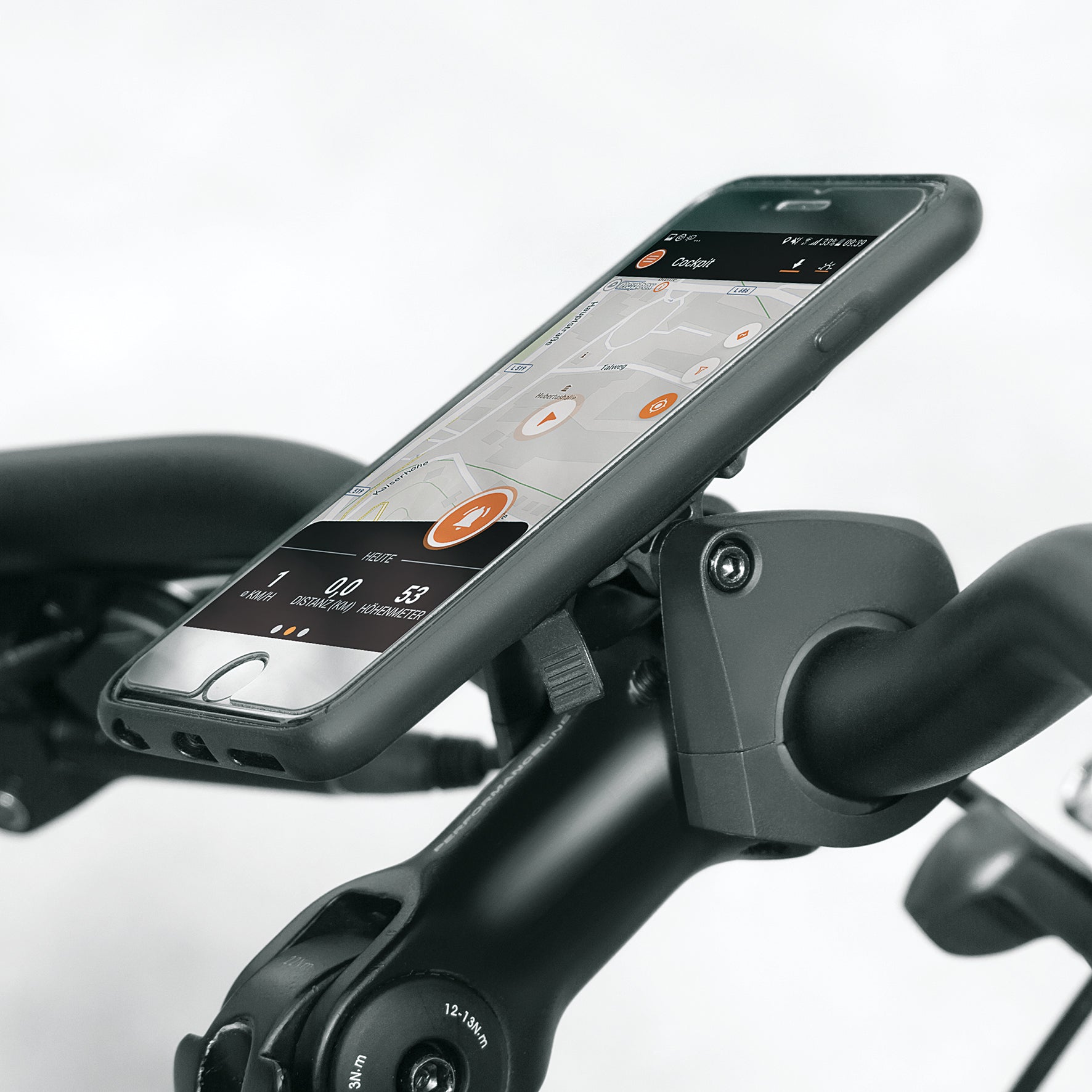 COMPIT Universal Bike Phone Mount Holder - Adjustable & Secure Cycling Accessory for iPhone, Samsung, Google Pixel - Perfect for Road Biking, Commuting & Outdoor Adventures