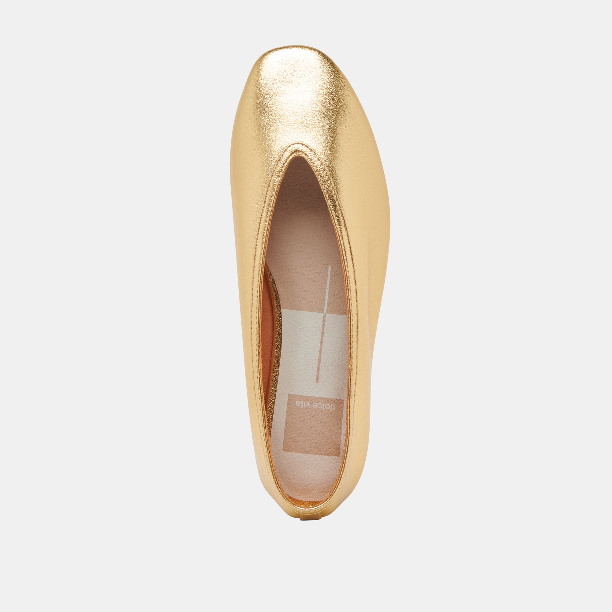 Braidy Ballet Flats - Gold Metallic Leather Shoes for Women | Comfortable & Stylish for Work, Parties & Casual Wear