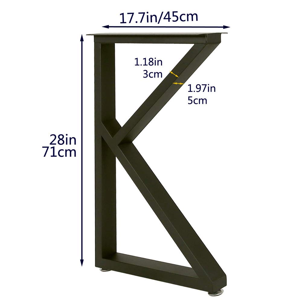 K-Shaped Heavy Duty Metal Table Legs 28
