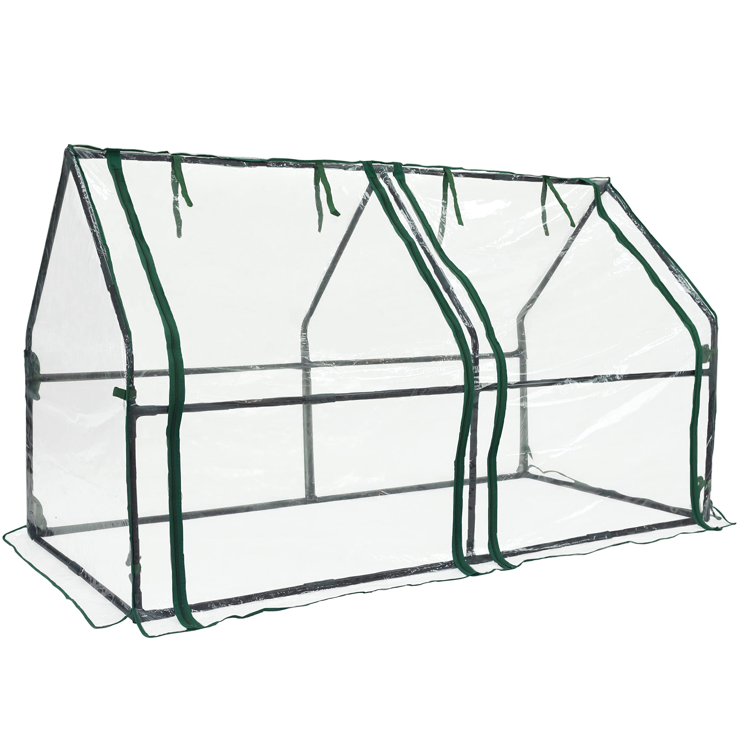 Gardzen Mini Greenhouse - Heavy Duty Portable Clear Tent for Indoor/Outdoor Plants (71.7”L x 36.2”W x 42.5”H) - Perfect for Seed Starting, Plant Protection & Winter Gardening