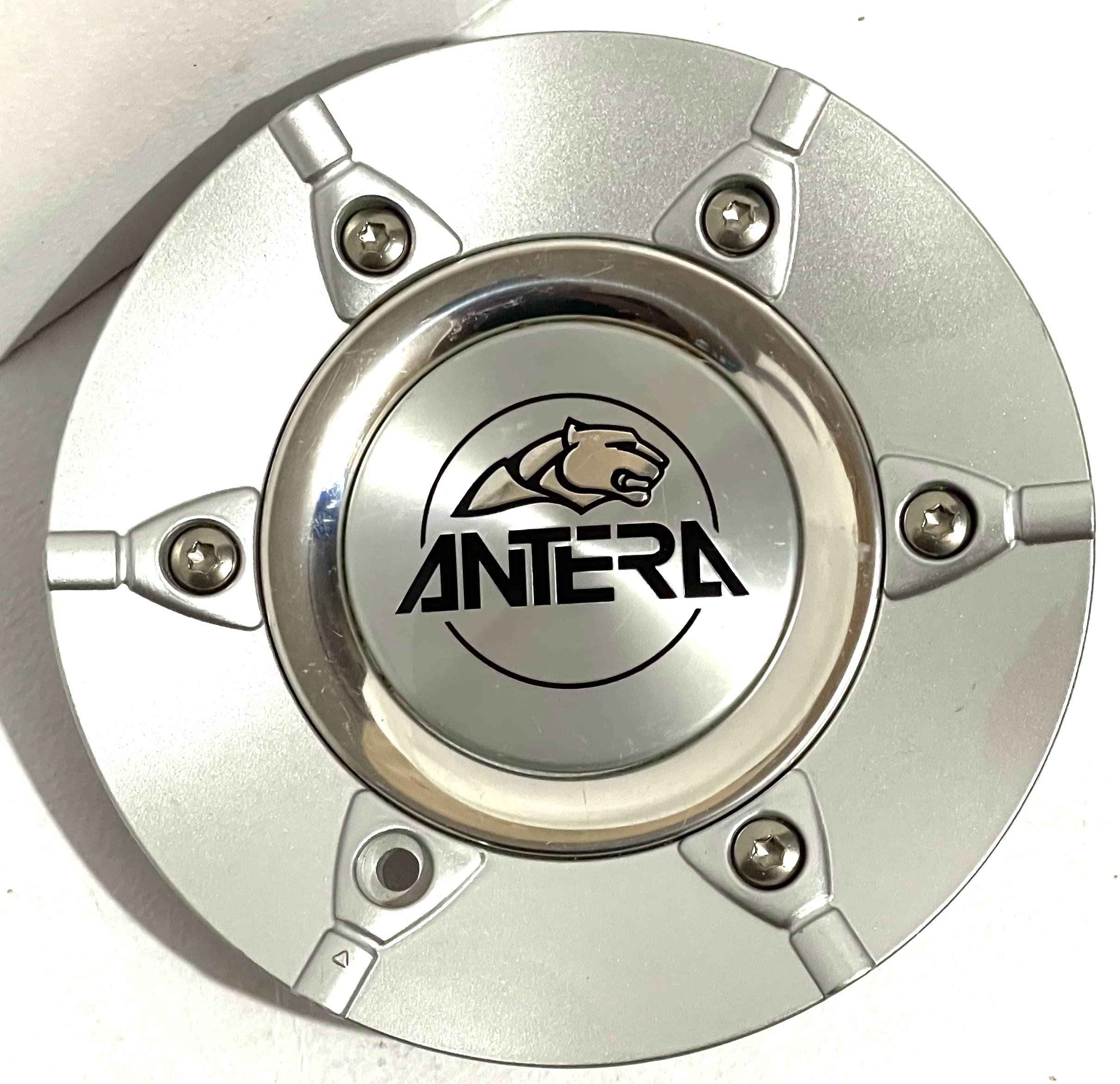 Antera Wheels Silver Custom Wheel Center Cap #191329001 Hubcap Cover - Premium Replacement for Luxury Cars & SUVs - Perfect for Car Shows & Custom Builds