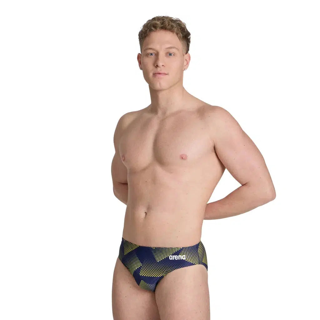 Arena Halftone Brief Swimsuit - High-Performance Competitive Swimwear for Men & Women - Perfect for Lap Swimming, Training & Water Sports