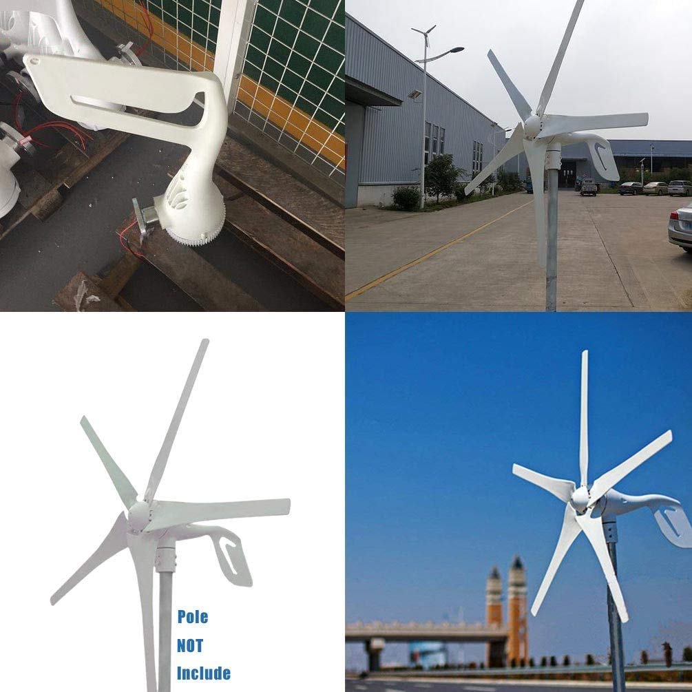 1120W Solar & Wind Power Generator Kit - 6x120W Flexible Solar Panels + 400W Wind Turbine for Home, Cabin, RV, Off-Grid & Emergency Power Supply | Portable Renewable Energy System for Camping, Boating & Outdoor Adventures