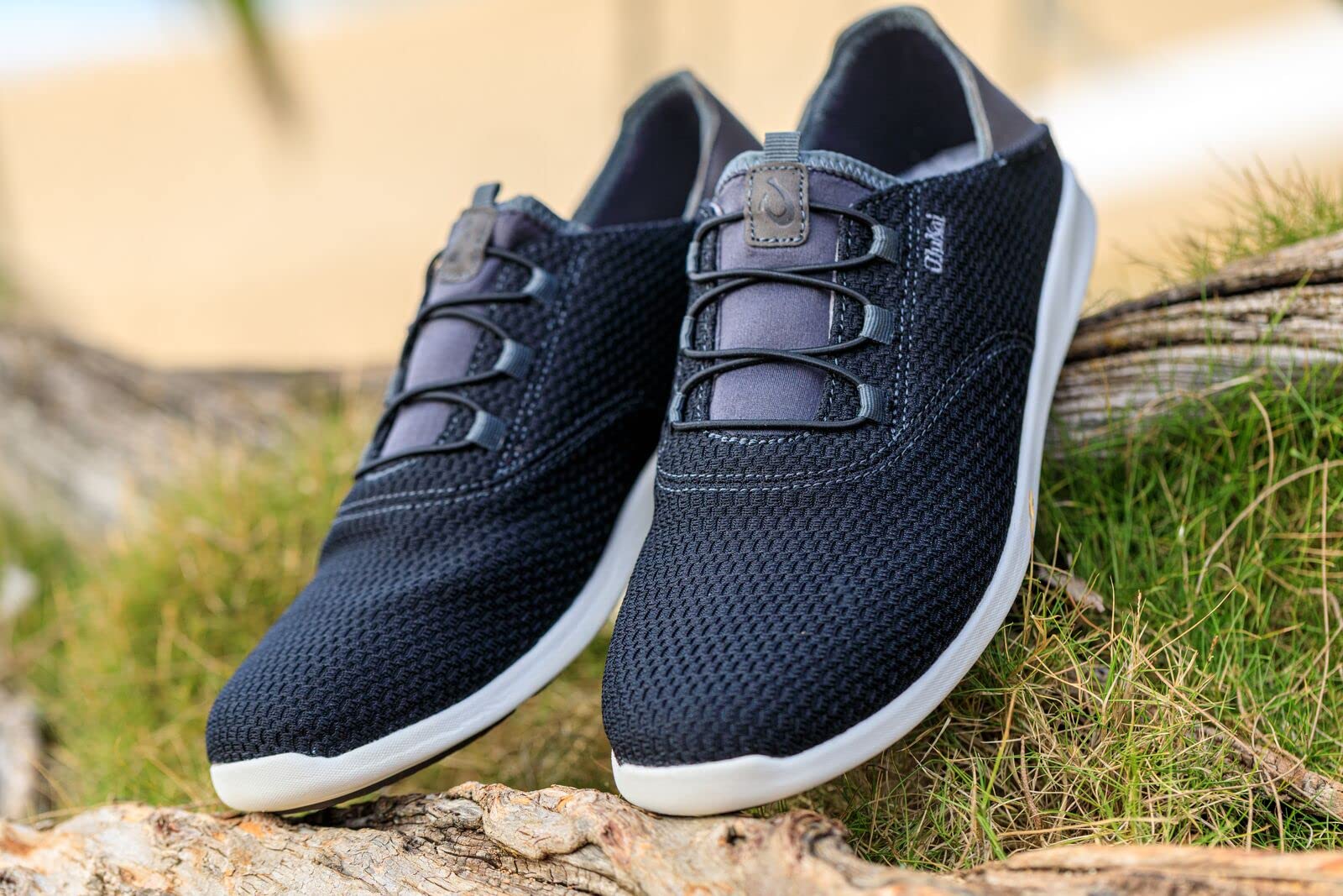 OLUKAI Alapa Li Men's Athletic Sneakers - Breathable Mesh, Moisture-Wicking, No-Tie Laces | Lightweight & Supportive Running Shoes for Men | Perfect for Gym, Walking & Outdoor Activities