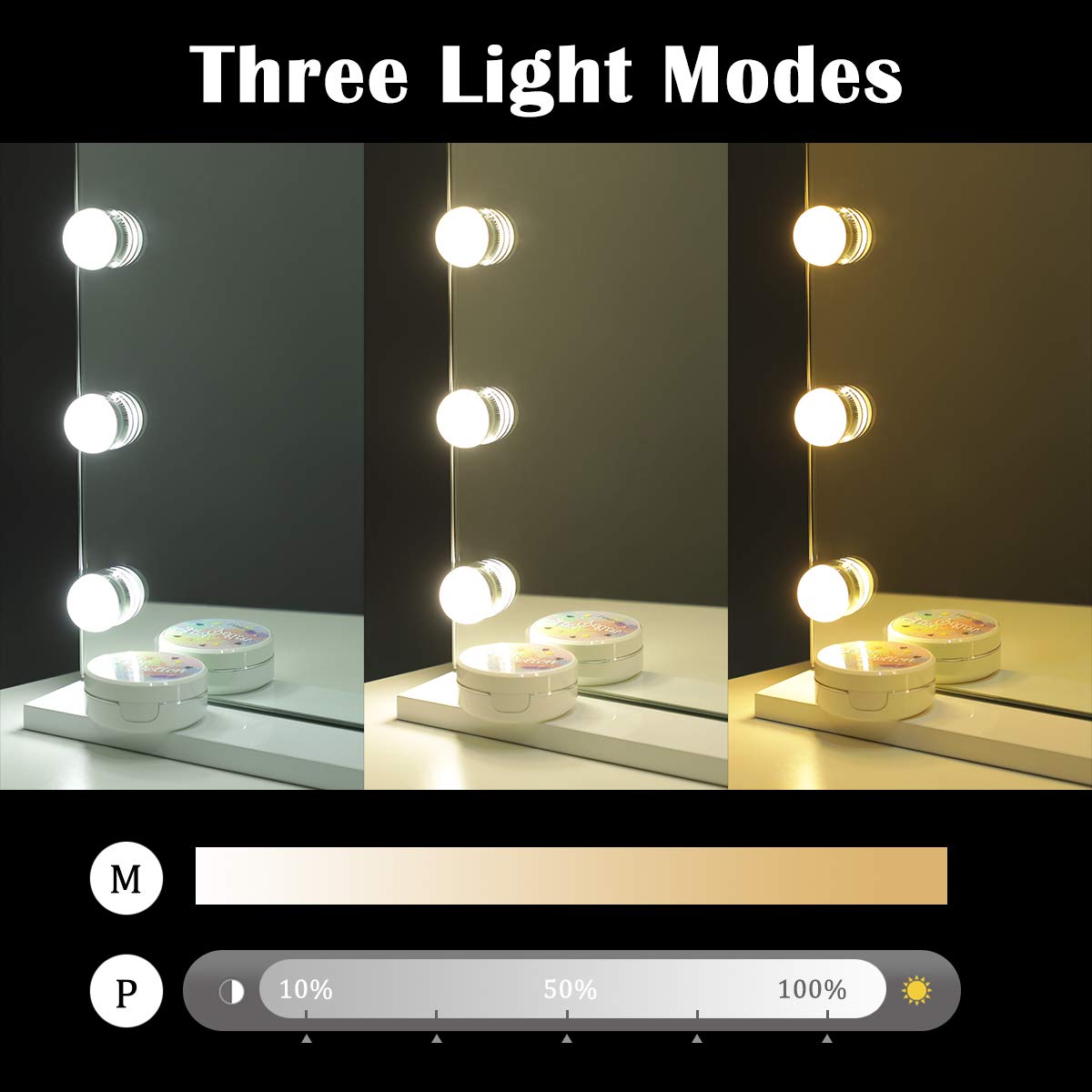 SHOWTIMEZ 18 LED Lighted Vanity Mirror - Large Hollywood Makeup Mirror with Adjustable Brightness (31.5